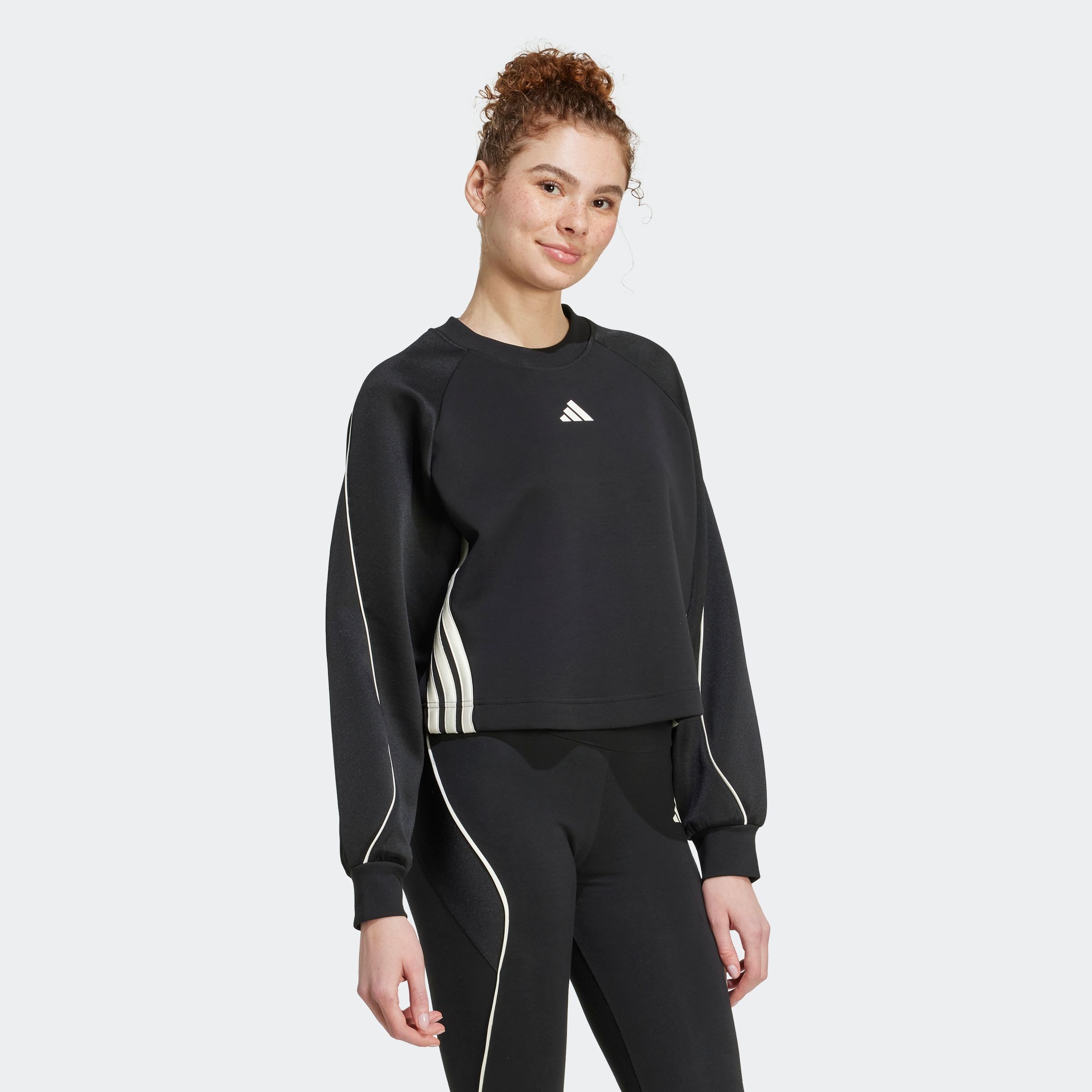 adidas Sportswear Sweatshirt W STADIUM SWT sportlicher Stil mit Paspelierun günstig online kaufen