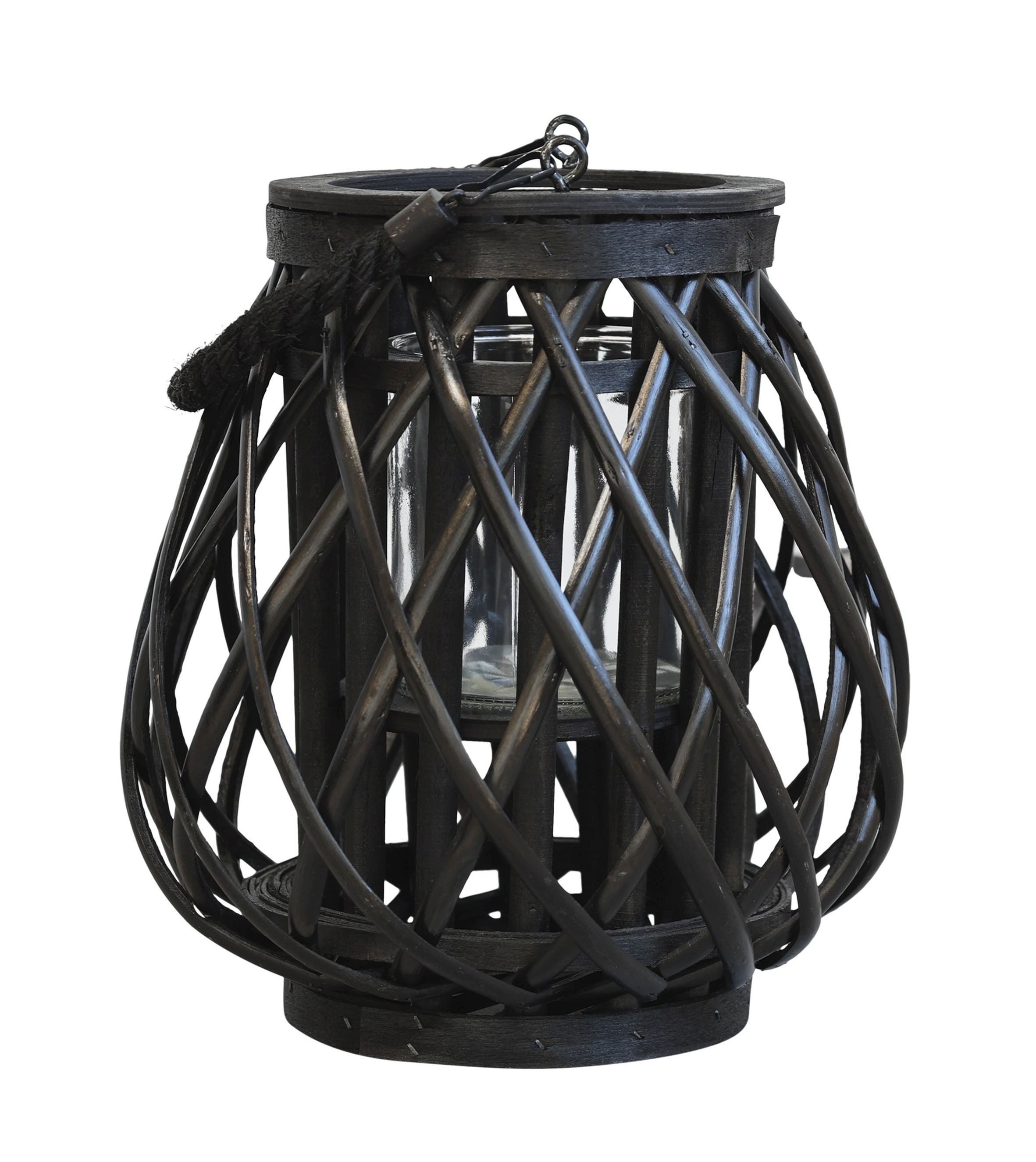 Chic Antique Windlicht Lampe Laterne geflochten günstig online kaufen