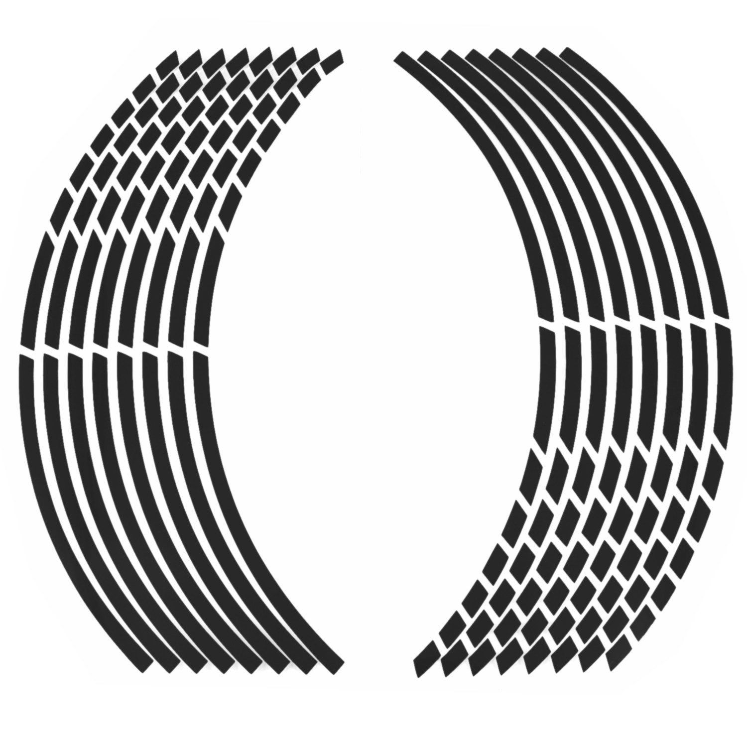 Area1 Felgenaufkleber Universale Felgenrandaufkleber in verschiedenen Farben