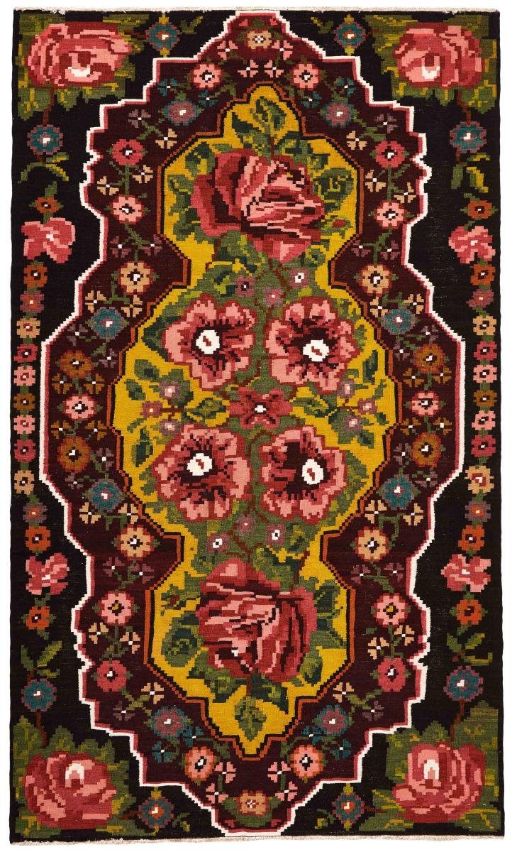 Orientteppich Kelim Rosen Antik 184x309 Handgewebter Orientteppich, Nain Trading, rechteckig, Höhe: 3 mm