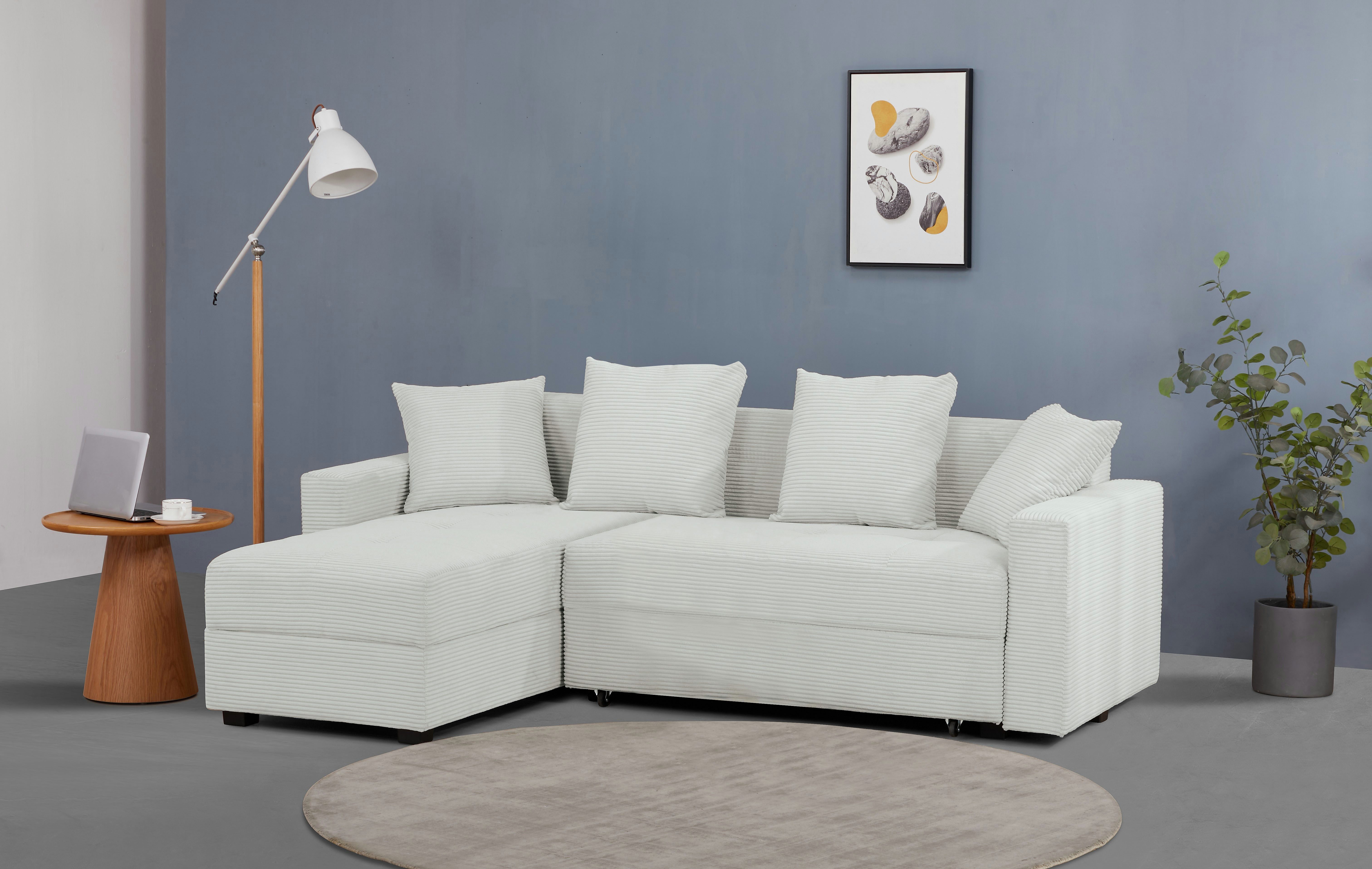 OTTO home Ecksofa KILLAM, 217 cm, L-Form, mit Schlaffunktion u. Bettkasten, günstig online kaufen