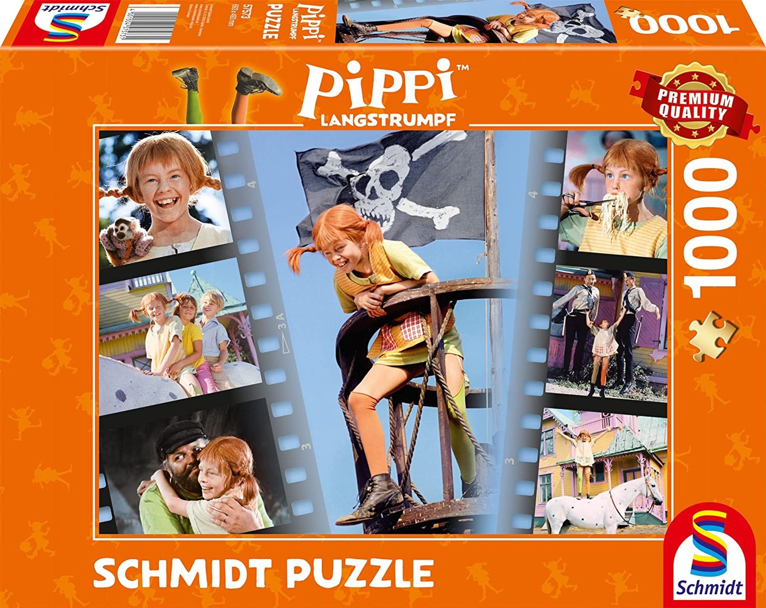 Schmidt Spiele Puzzle Pippi Langstrumpf - Sei frech wild und wunderbar, 1000 Puzzleteile | Puzzle