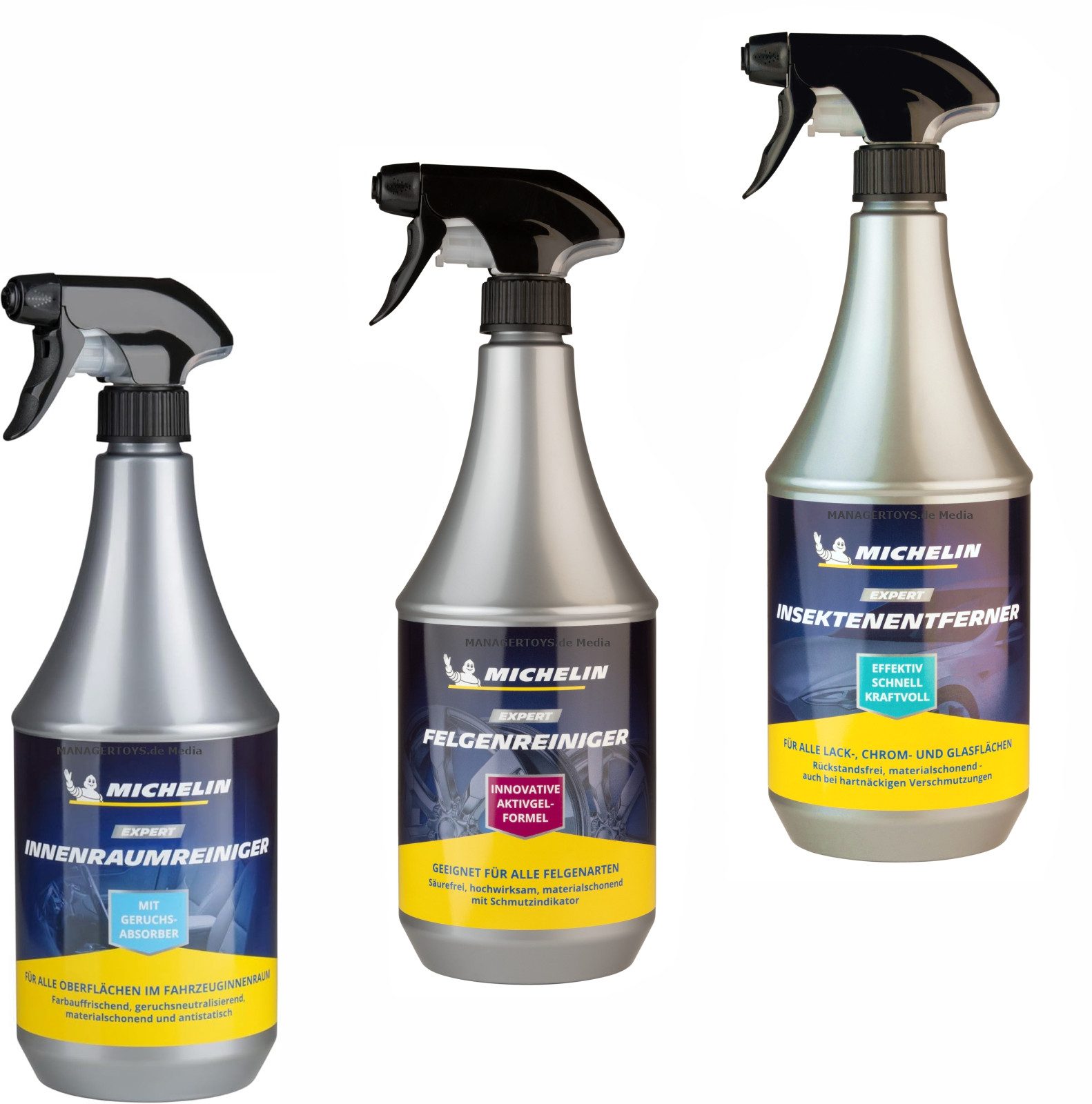 3 x 1 Liter je Felgenreiniger Cockpitspray Insektenentferner FOR MEN Autoshampoo