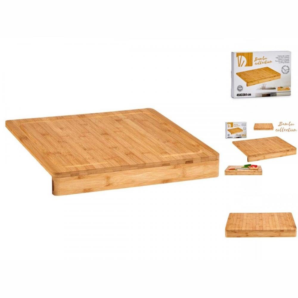 Bigbuy Schneidebrett Schneidebrett natürlich Bambus 45 x 33 x 4 cm, Bambus