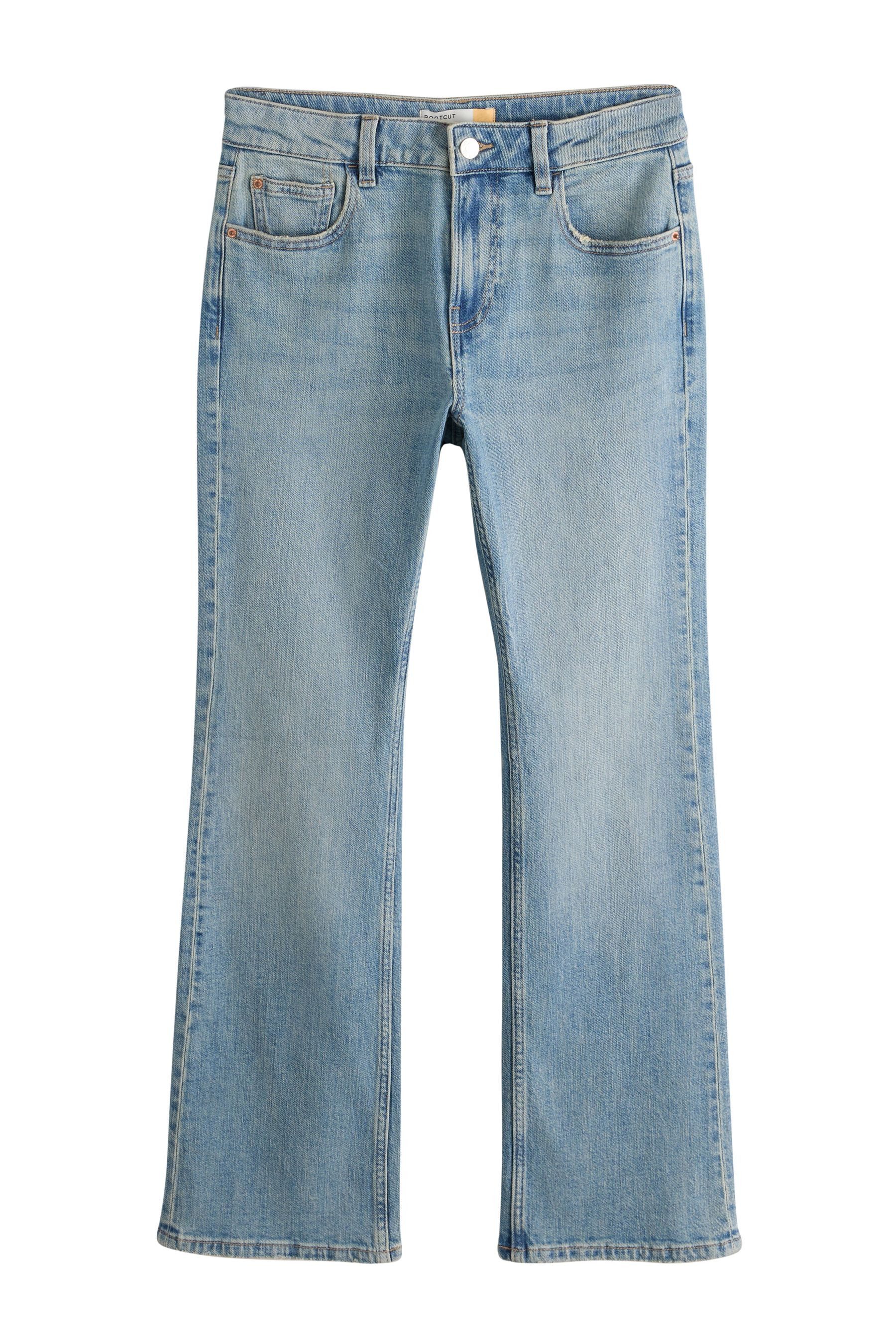 Next Bootcut-Jeans Authentic Bootcut-Jeans mittelhoher Bund, Petite (1-tlg)