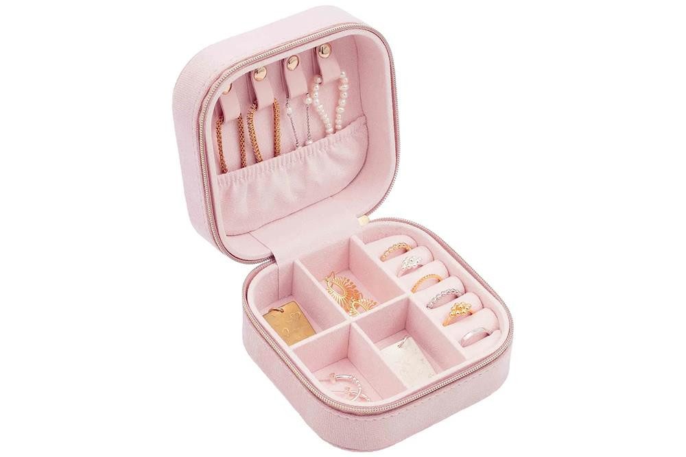Silberkettenstore Schmucketui Schmucketui Capri - rosa 115 x 115 x 63mm
