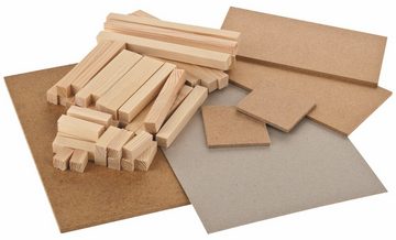 matches21 HOME & HOBBY Holzbaukasten Haus Holzbausatz Bastelset Kinder ab 8 J