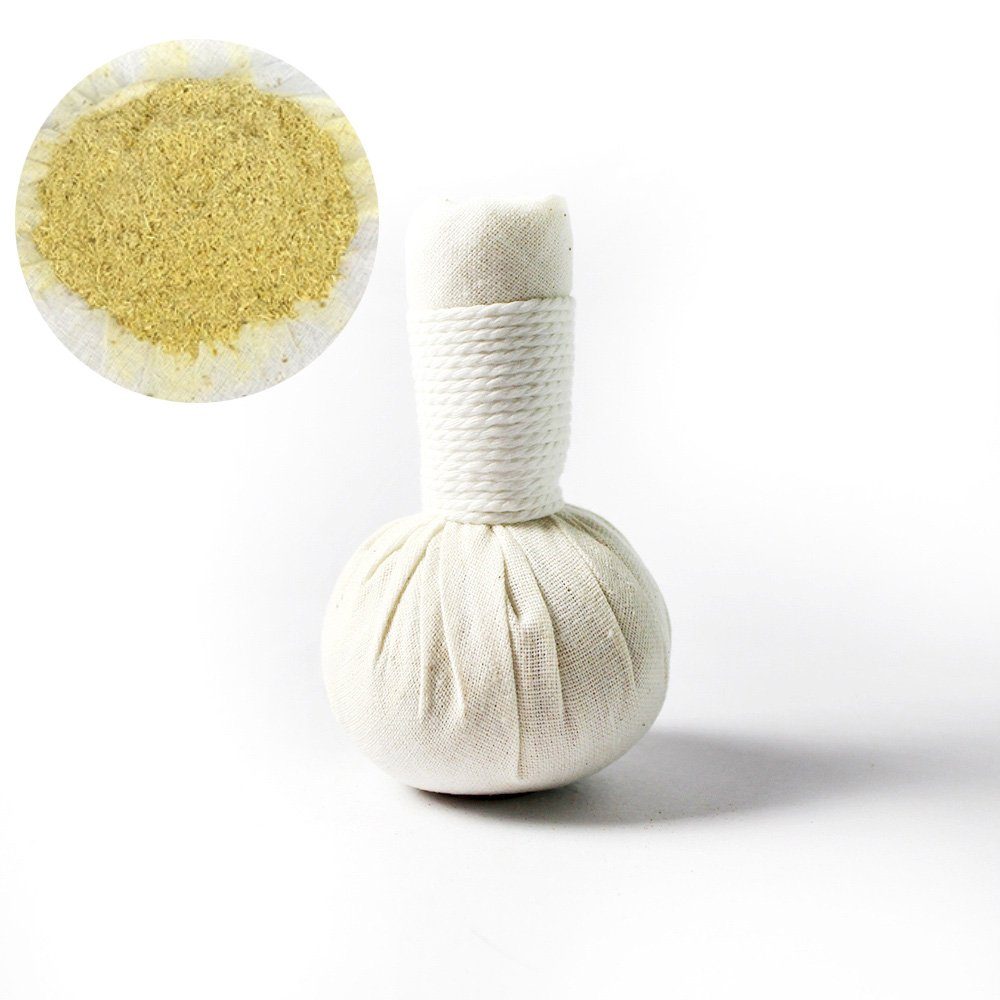 Kitama Kräuterkissen Kräuterstempel Gesicht Thai Kräuter 50g für traditionelle Massagen, 5 Stück, 5-tlg.