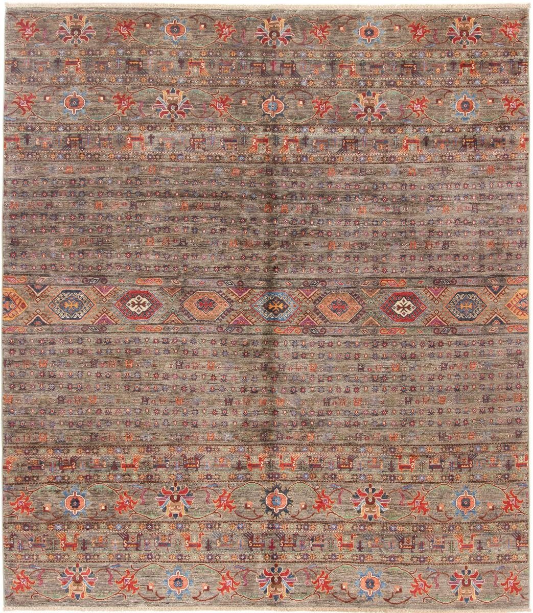 Orientteppich Arijana Shaal 253x286 Handgeknüpfter Orientteppich, Nain Trading, rechteckig, Höhe: 5 mm | Kurzflor-Teppiche
