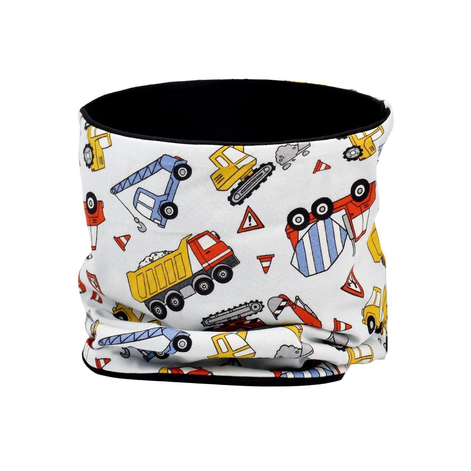 LuxusKollektion Multifunktionstuch Schal Kinder Baumwolle Truck, (1-St)