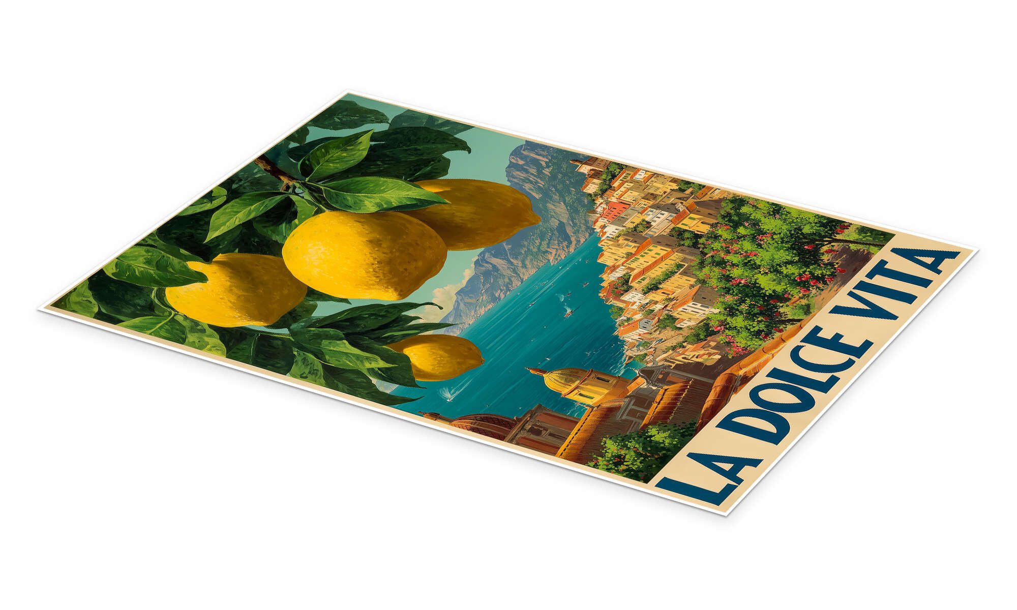 Posterlounge Wandbild La Dolce Vita - Italienische Riviera, Thomas Klee, erhältlich als Poster, Leinwandbild, Wandsticker oder Acrylglasbild