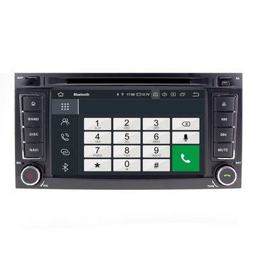 TAFFIO Für VW Touareg T5 Multivan 7"Touchscreen Android Autoradio DVD CarPlay Einbau-Navigationsgerät