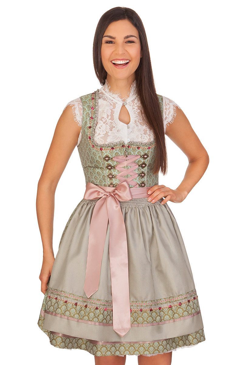 Spieth & Wensky Dirndlbluse Dirndlbluse - GRIMALDI - schwarz, weiß günstig online kaufen