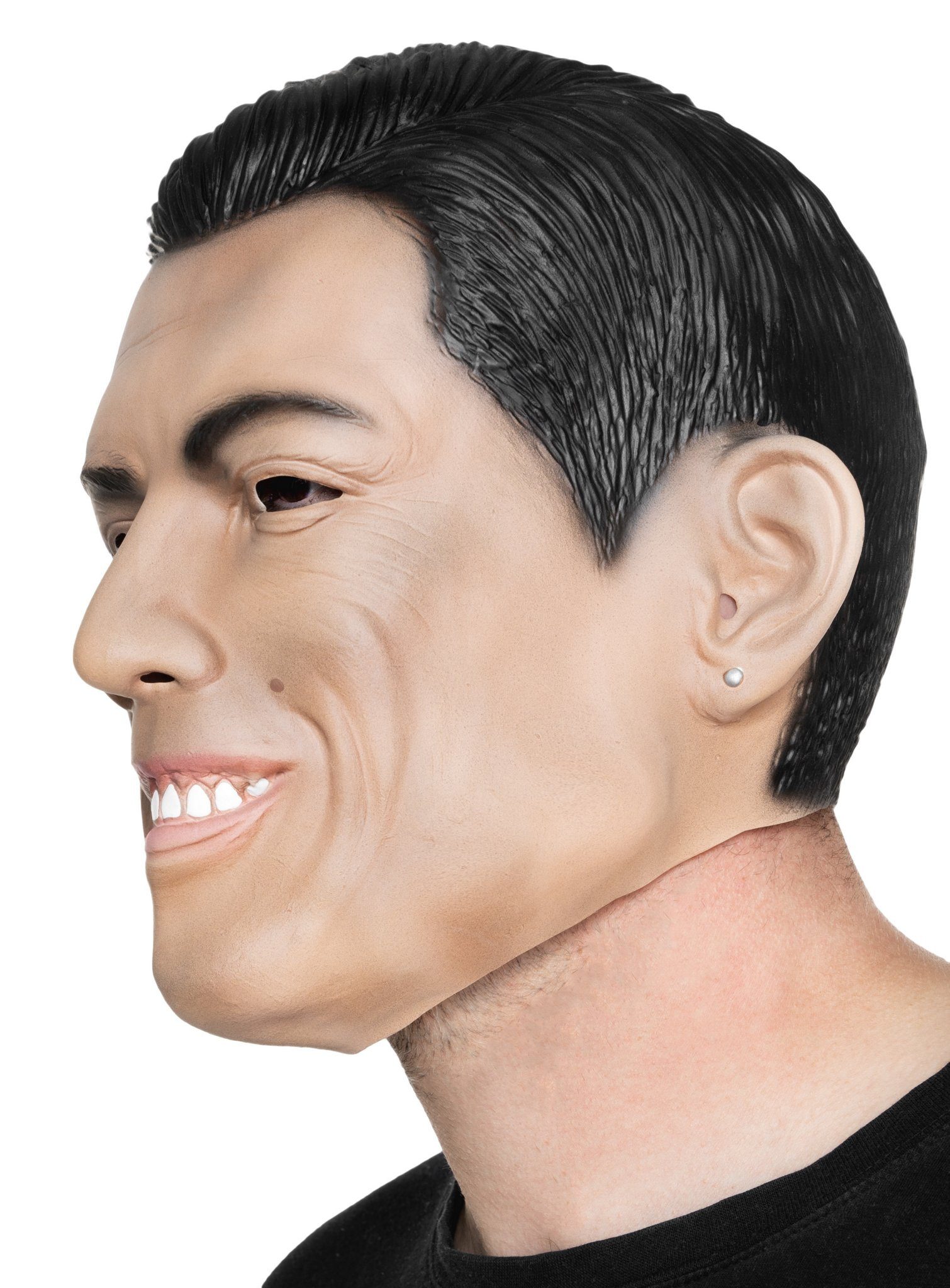 Metamorph Verkleidungsmaske Cristiano Ronaldo Maske - Fasching Halloween, Volltreffer dank Vollmaske: meisterhafte Fußballer-Maske aus Latex!