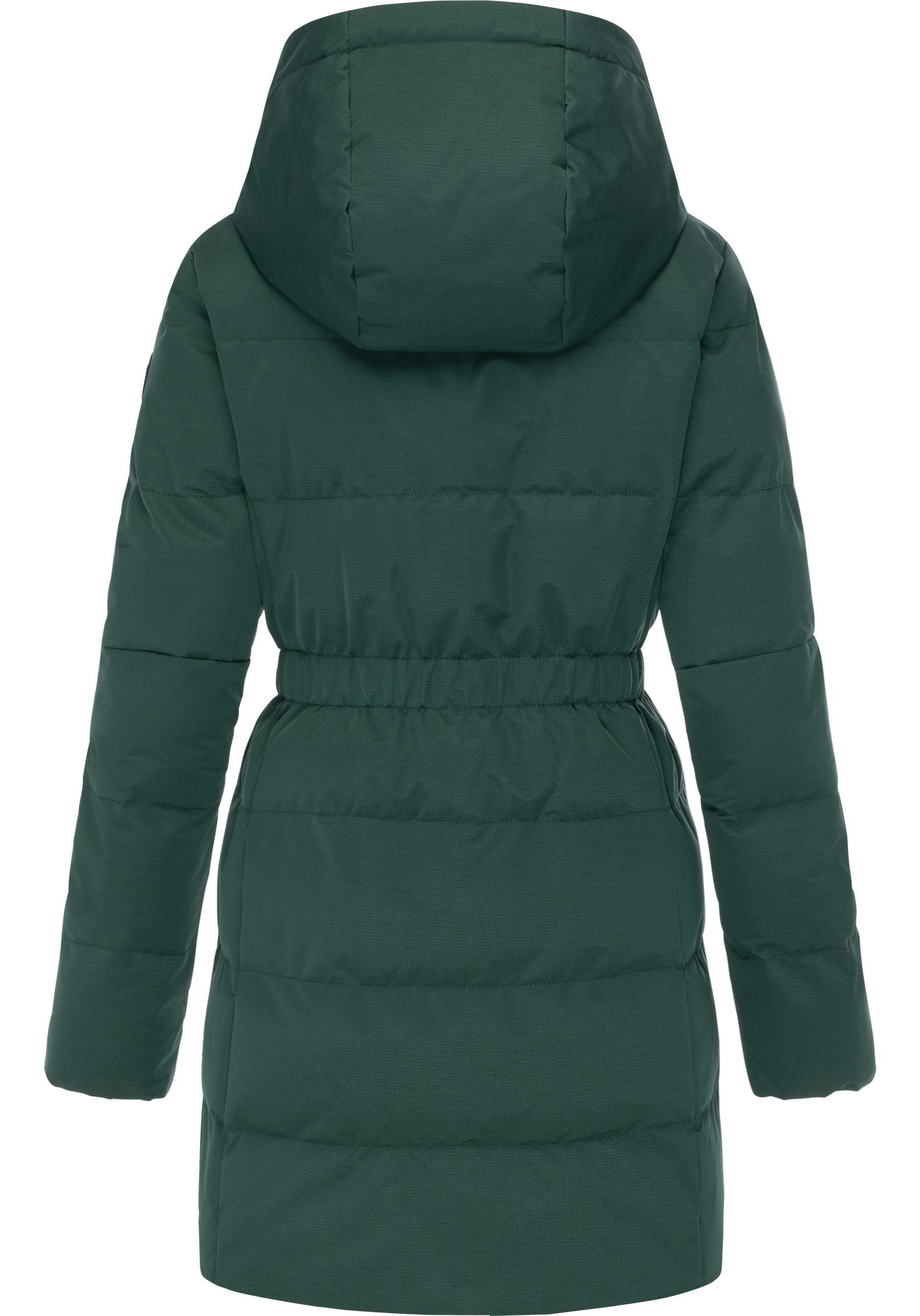 Ragwear Steppmantel Niani YOUMODO Warmer Wintermantel mit hohem Kragen und Kapuze – Bild 3 von 5