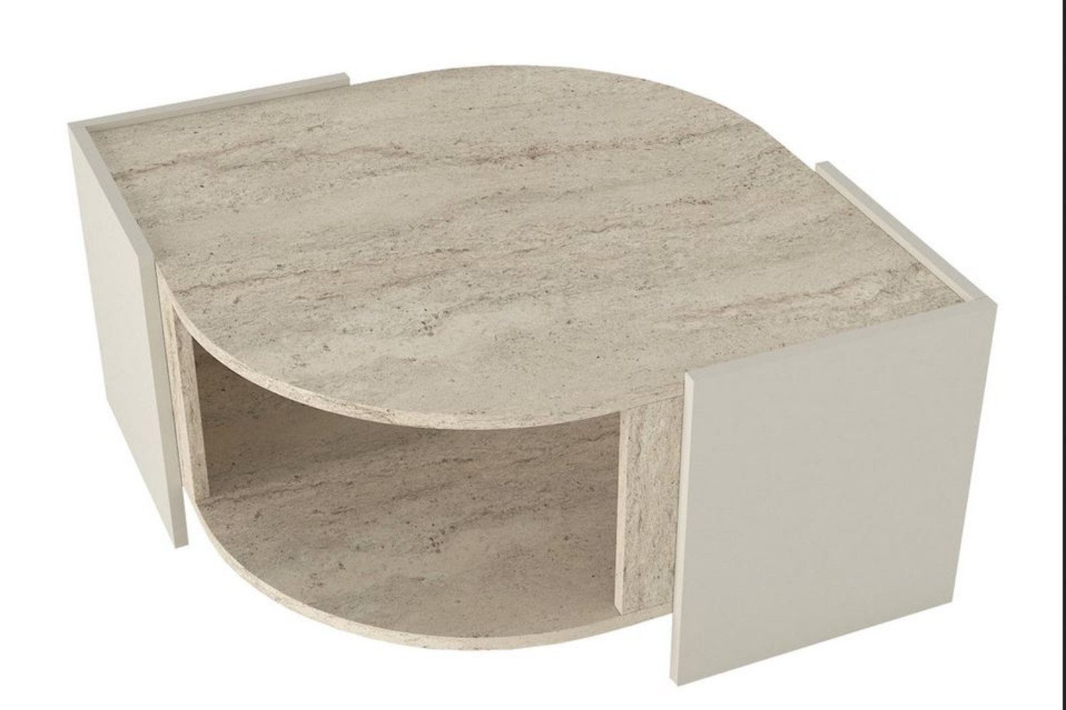 ibonto Couchtisch Wohnzimmertisch Moderner Beige mit günstig online kaufen