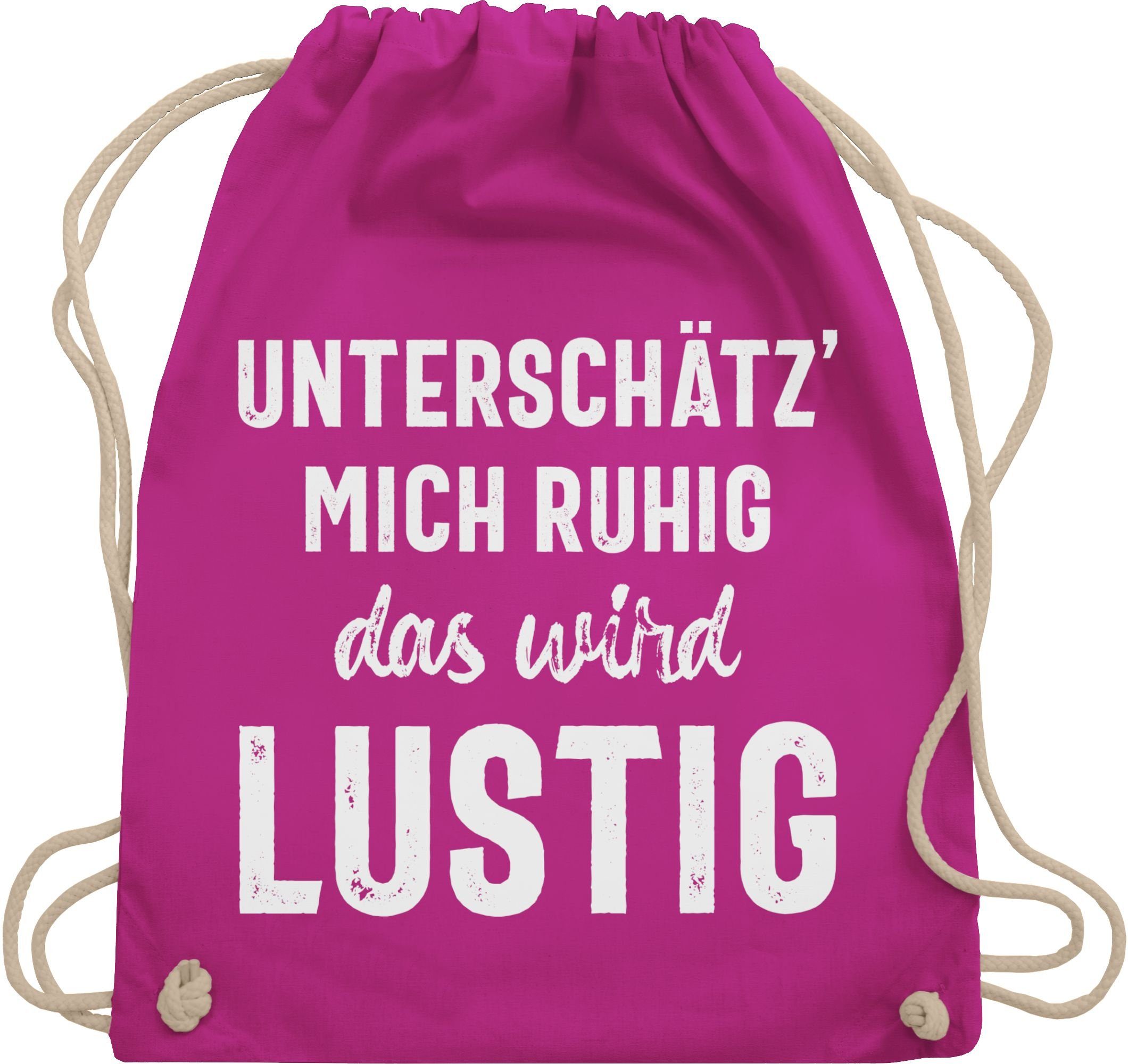 Turnbeutel Unterschätz' mich ruhig das wird lustig