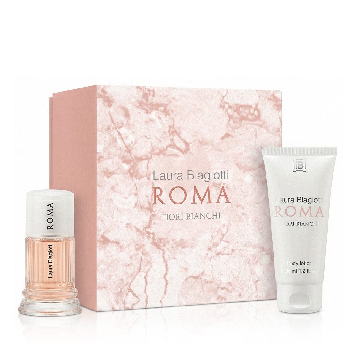Laura Biagiotti Duft-Set Roma Fiori Bianchi
