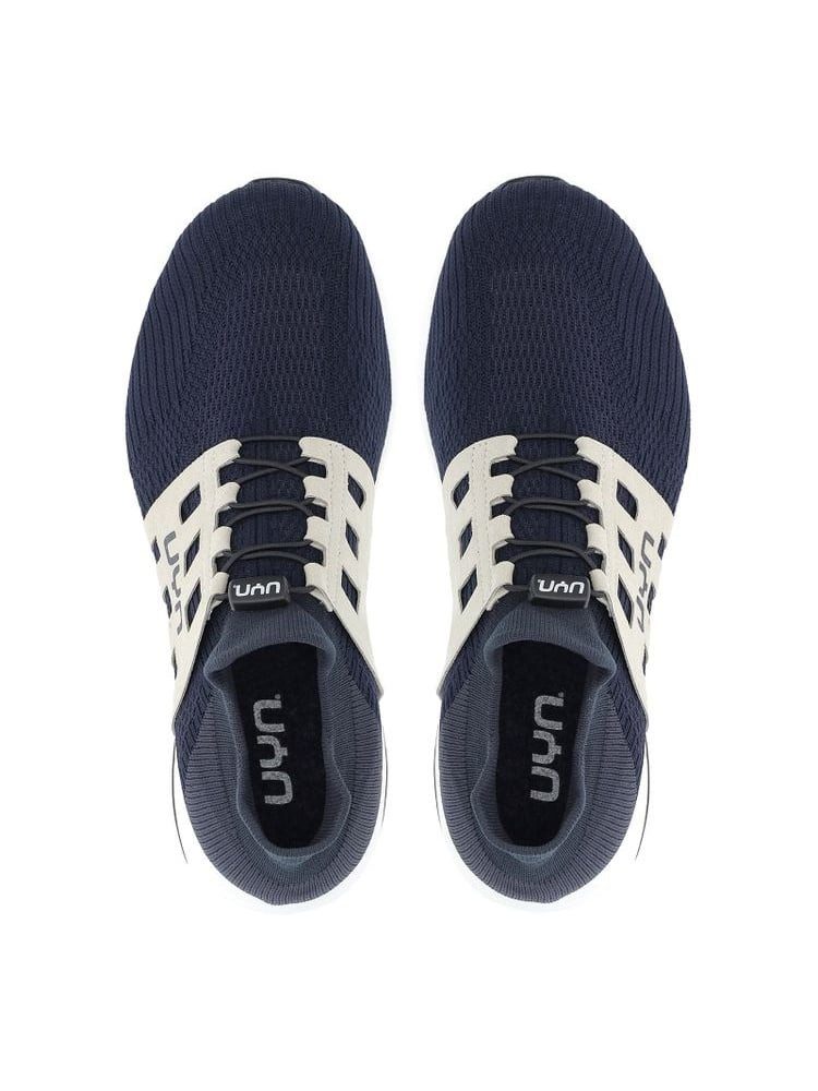 UYN Nature Tune (Merinowolle, flexibel, nahtlos) dunkelblau/anthrazit Sneaker