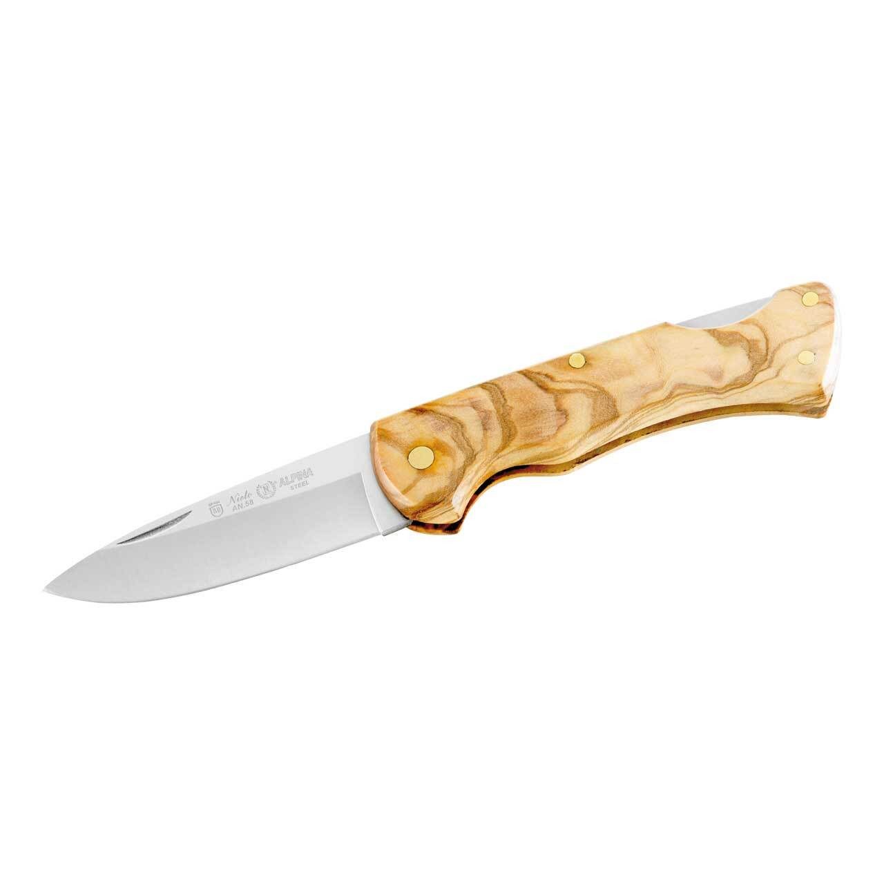 Miguel Nieto Taschenmesser Nieto ALPINA Taschenmesser, 7,2 cm, Olivenholz