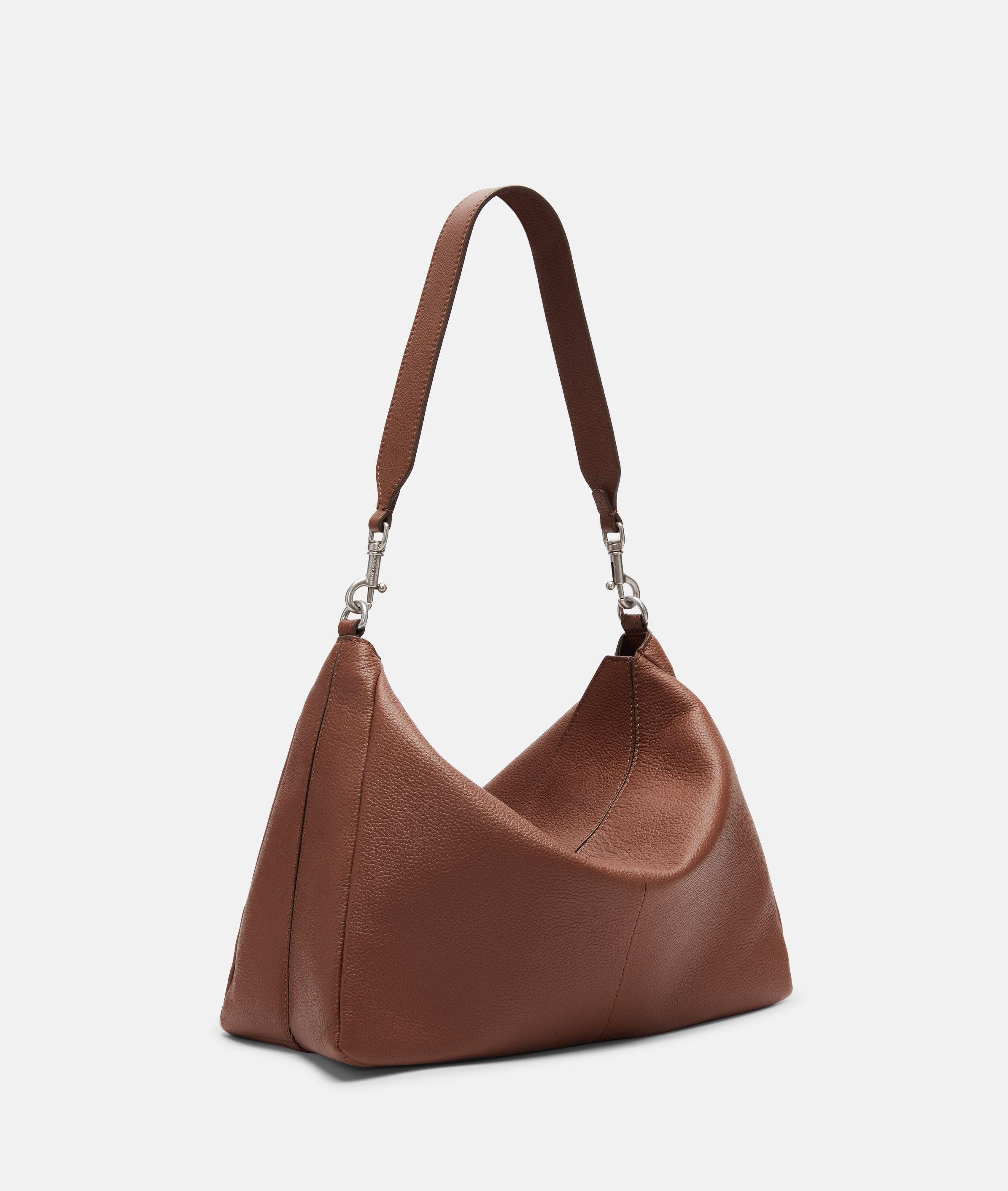 Liebeskind Berlin Schultertasche Hobo, Geräumige Tasche aus Rindsleder