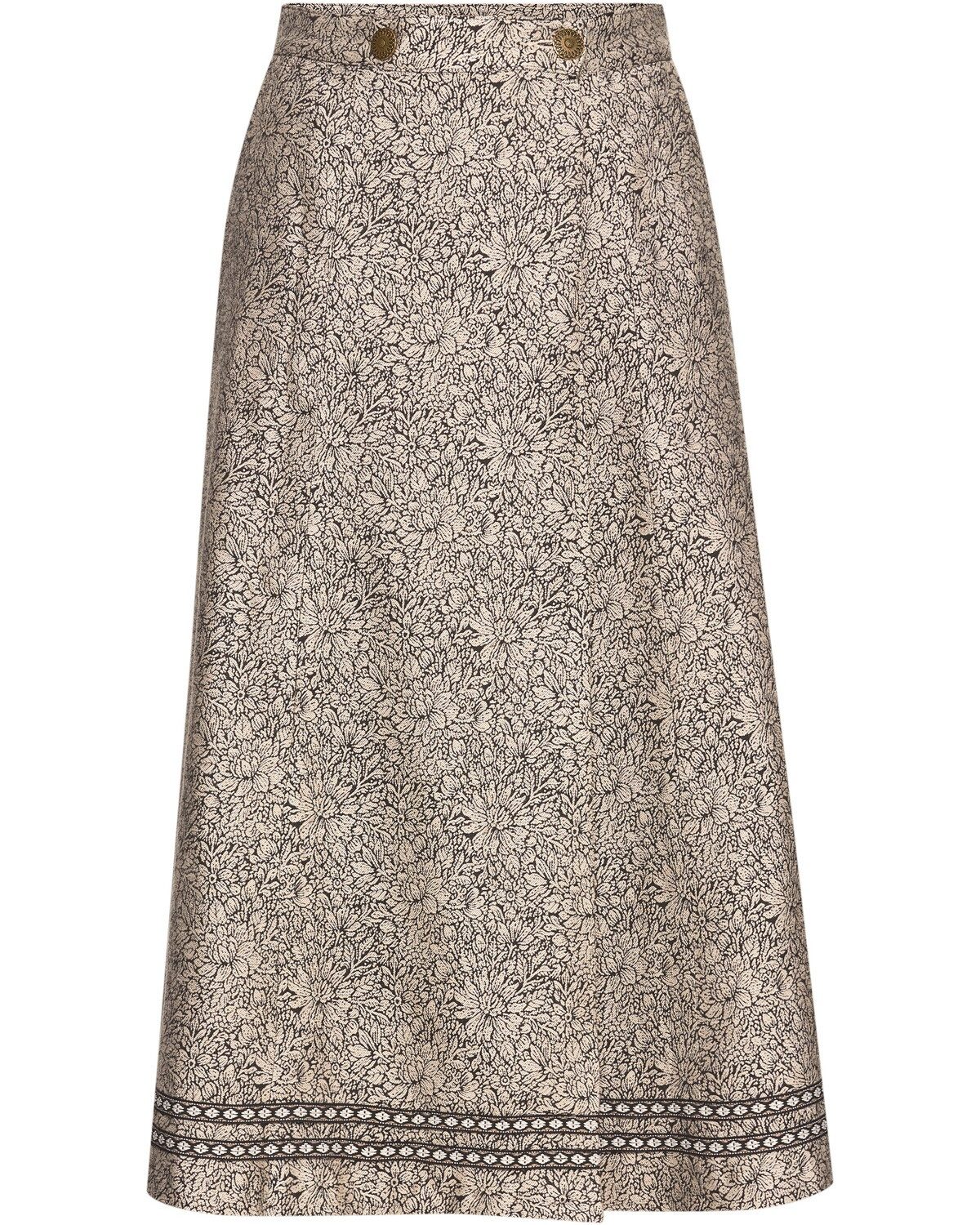 KRÜGER COLLECTION Rock Blumen-Jacquard