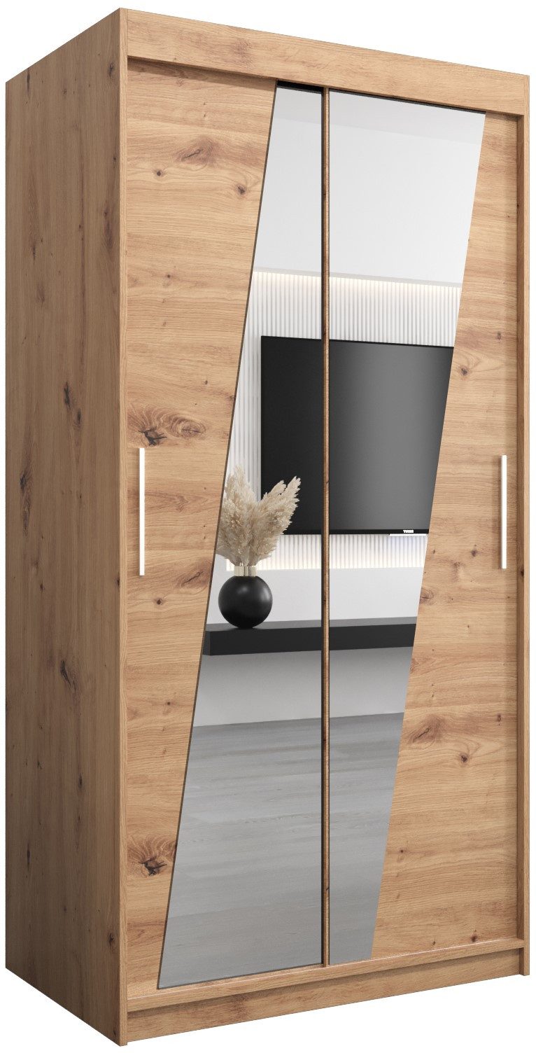 ABIKS MÖBEL Schwebetürenschrank RHOMB Schlafzimmerschrank - mit Spiegel, Kl günstig online kaufen