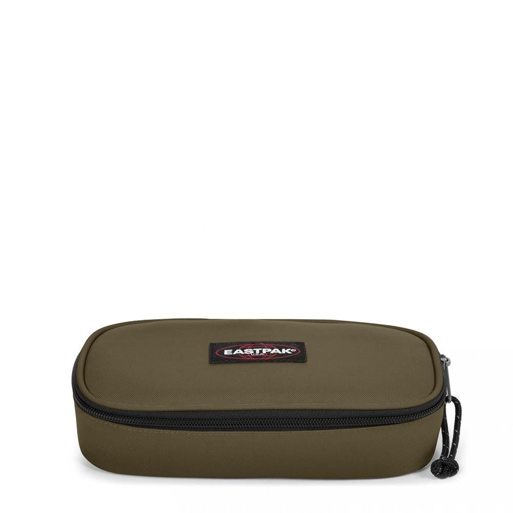 Eastpak Federmäppchen OVAL SINGLE, Army Olive (grün), mittelgroße Federmappe, Federtasche