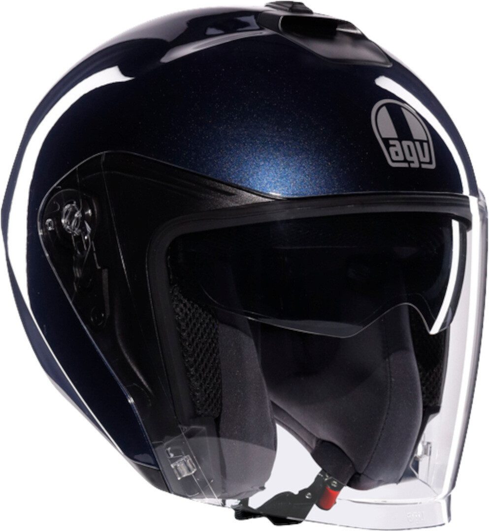 AGV Motorradhelm Irides Mono Jethelm, Vorbereitet Für Kommunikationssystem,integriertes Sonnenvisier