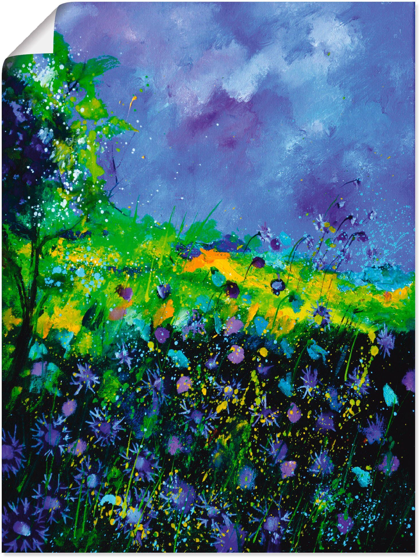 Artland Poster Wilde Blumen, Blumenwiese (1 St), ohne Rahmen
