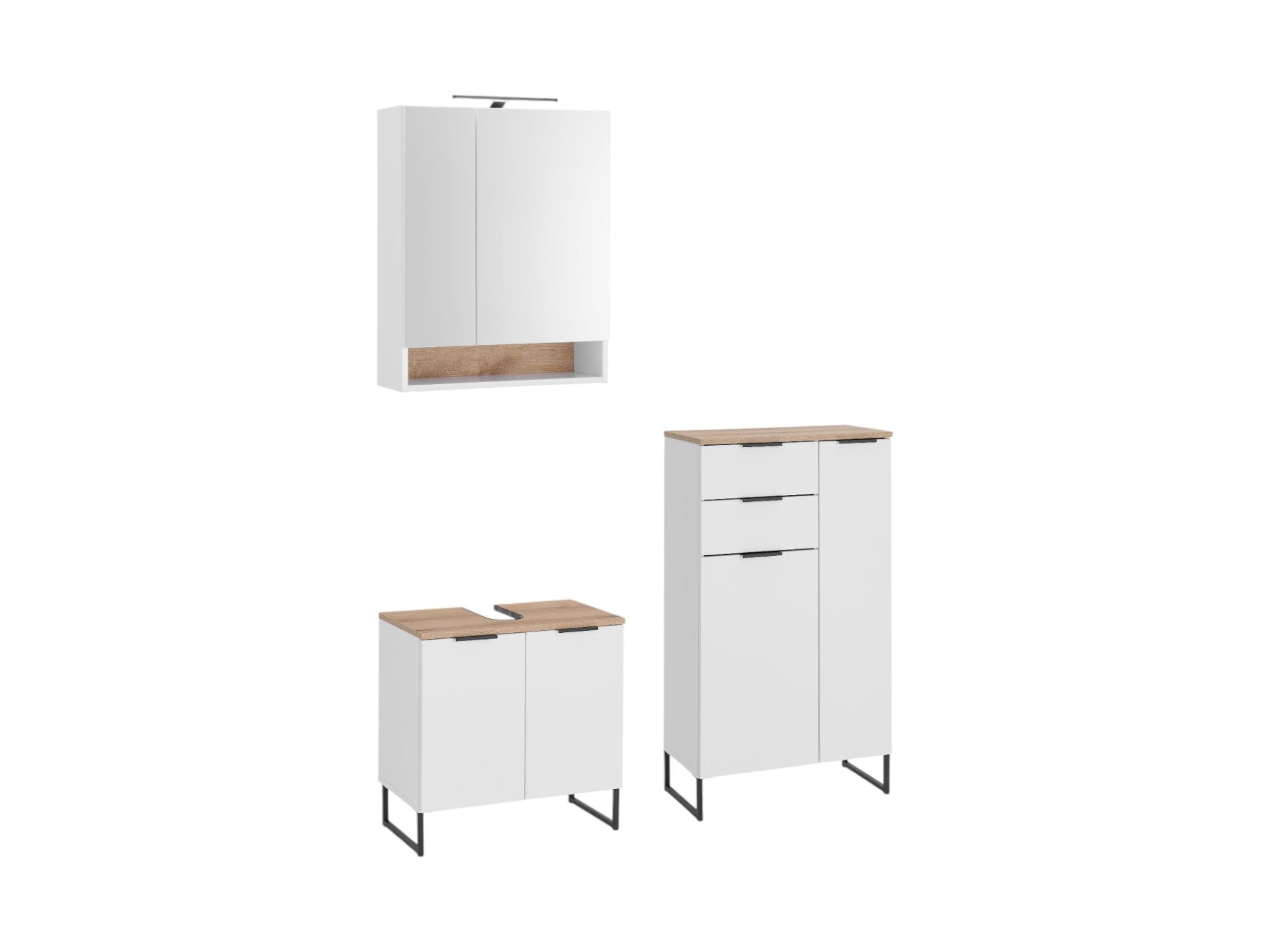 moebel-dich-auf Badmöbel-Set Aspen 60, (Set 3, günstig online kaufen