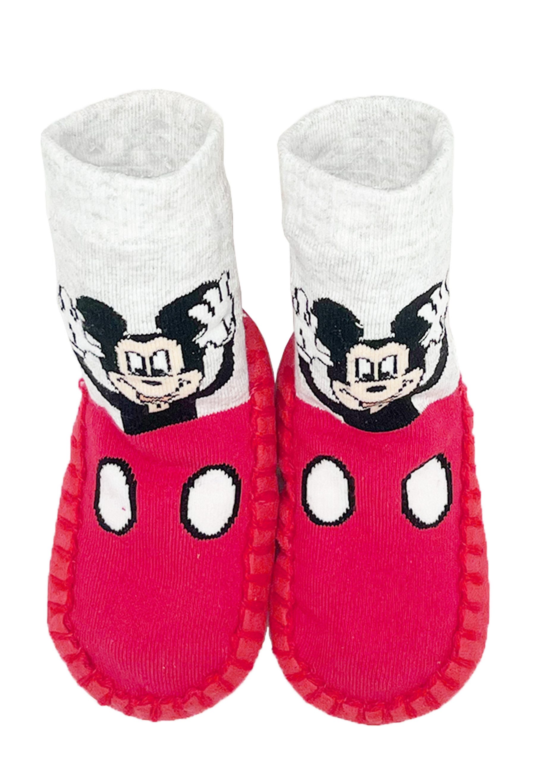 Disney Mickey Mouse Jungen Hausschuh-Socken Stopper-Socken Hausschuh