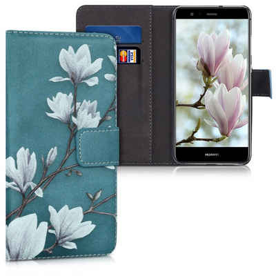 kwmobile Handyhülle Wallet Case für Huawei P10 Lite, Hülle mit Ständer Kartenfächer - Handyhülle