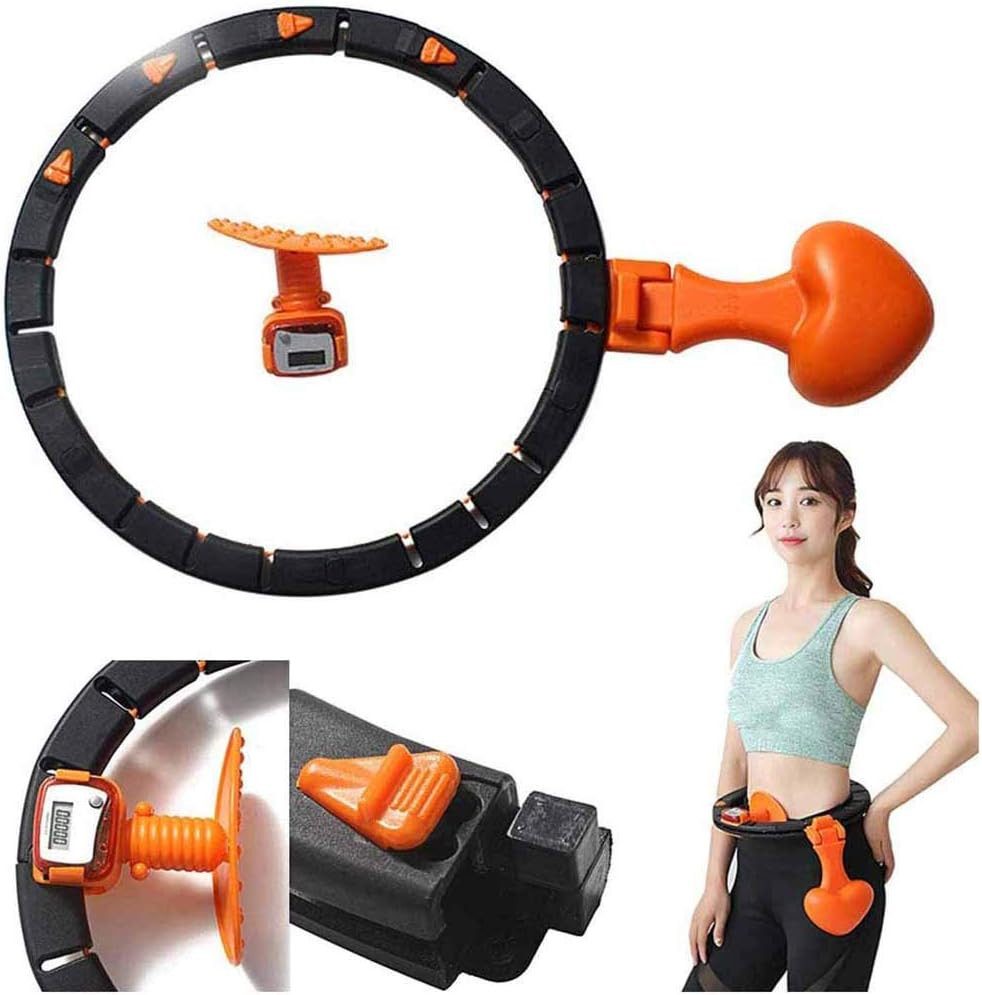 Vivitar Hula-Hoop-Reifen Intelligenter Fitness-Ring, verstellbare Taille (Sichere Anwendung keine Quälerei für die Hüften. Einfache Handhabung, Fortschrittsüberwachung, Energieeffizient), Gewichtsverlust, Fitness, Taillentraining, trimmt Ihre Taille