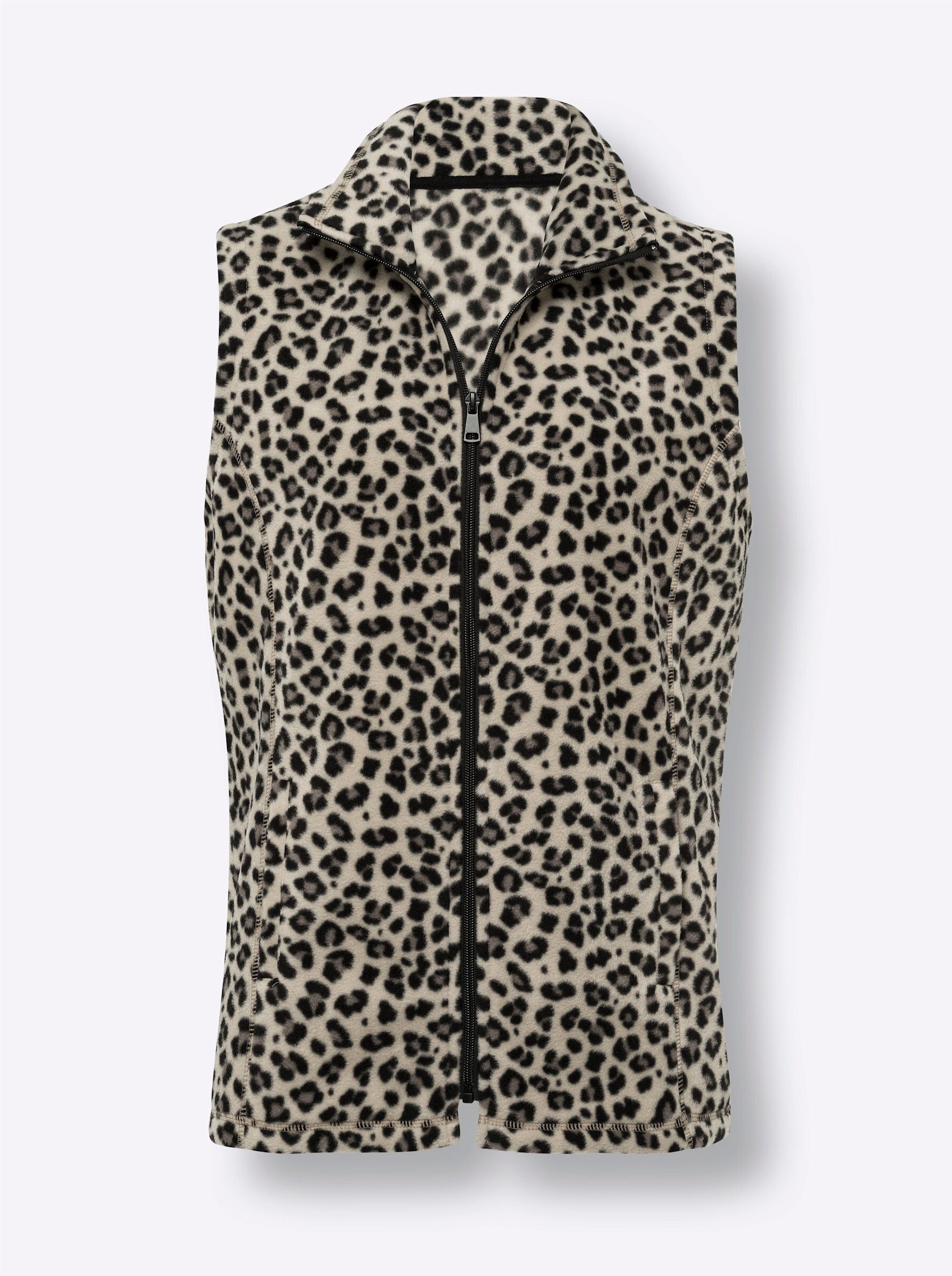 Sieh an! Fleeceweste Fleece-Weste Länge ca. 70 cm