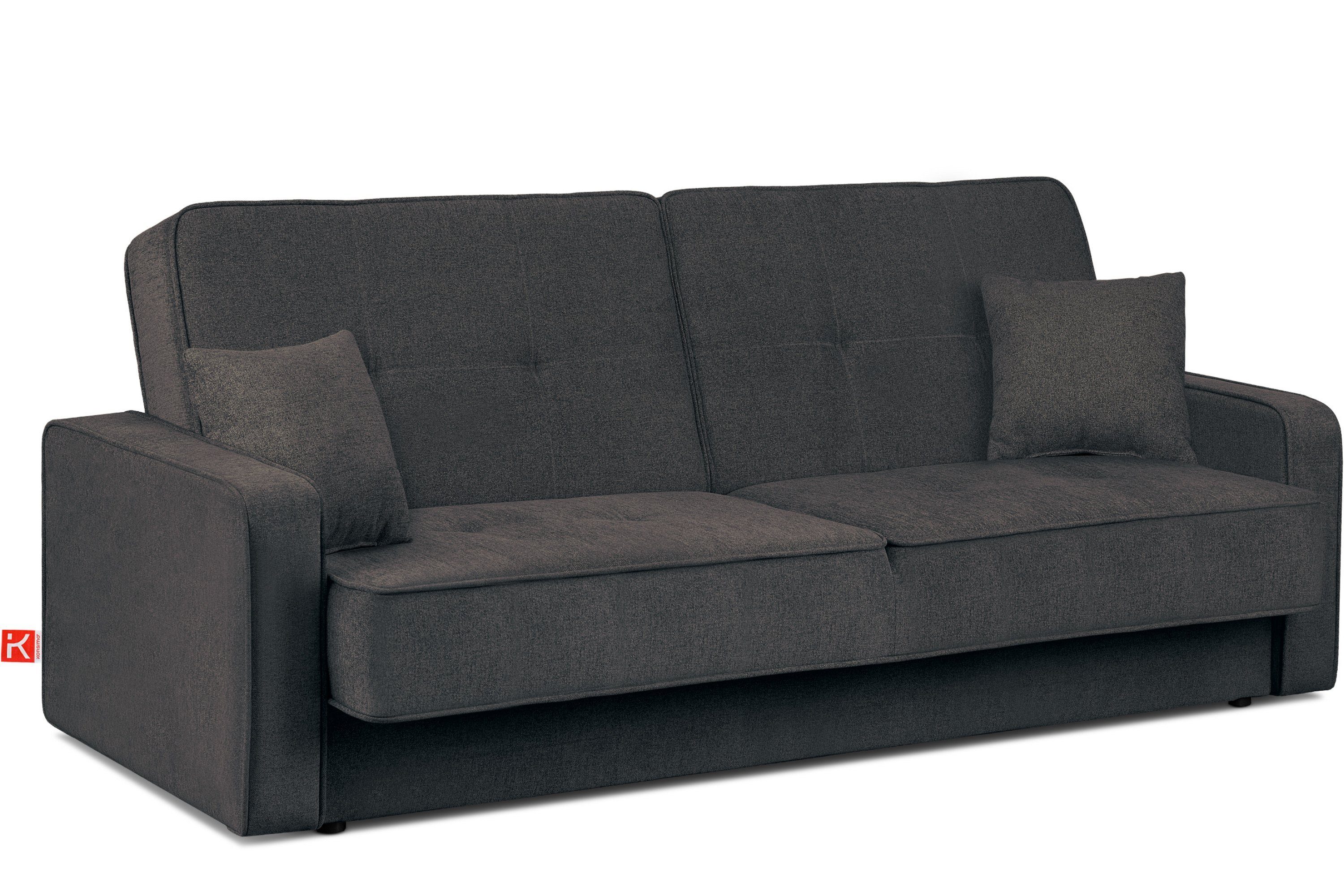 KONSIMO® Schlafsofa ORIO Sofa 3 Personen, Liegefläche: 219x90cm,mit Wellenunterfederung,mit Schlaffunktion