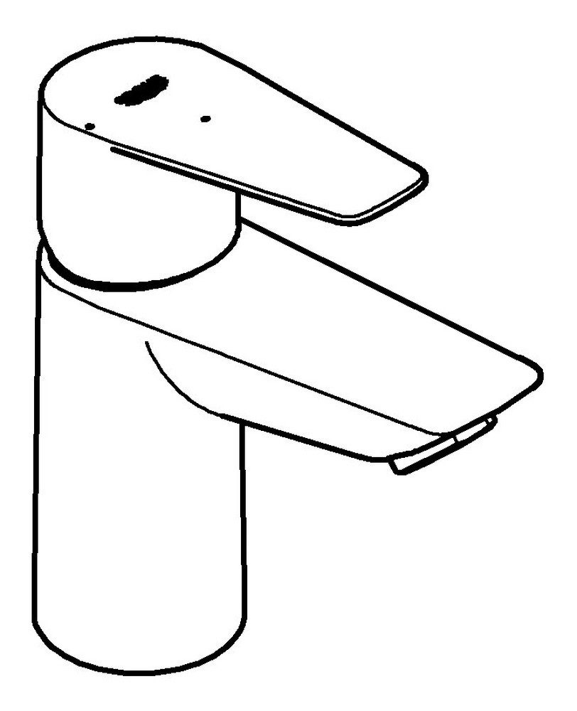 Grohe Waschtischarmatur BauEdge Einhand m. Energie-Spar-Funktion m. Zugstangen-Ablaufgarnitur S