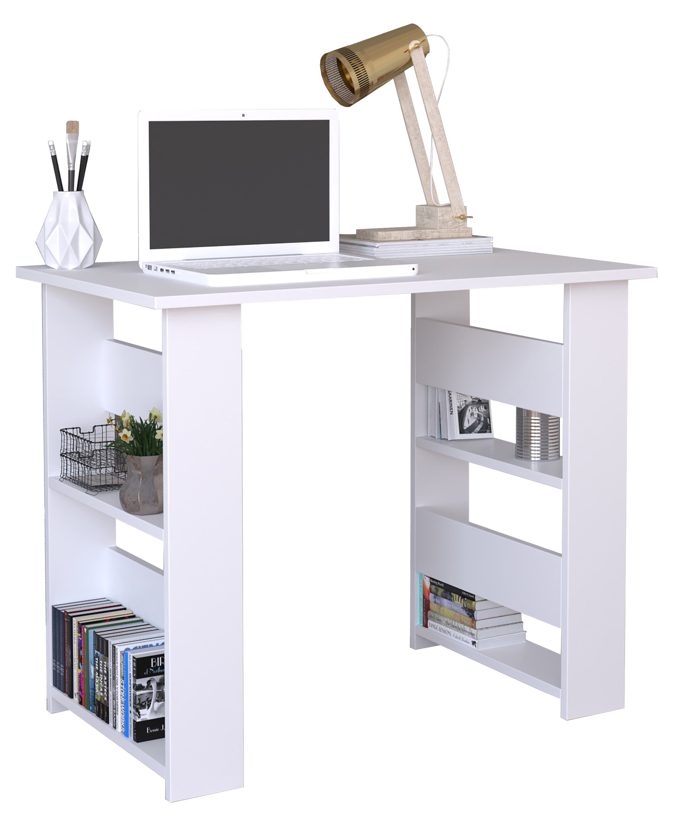 VCM Schreibtisch Holz Schreibtisch Computertisch Efilo günstig online kaufen