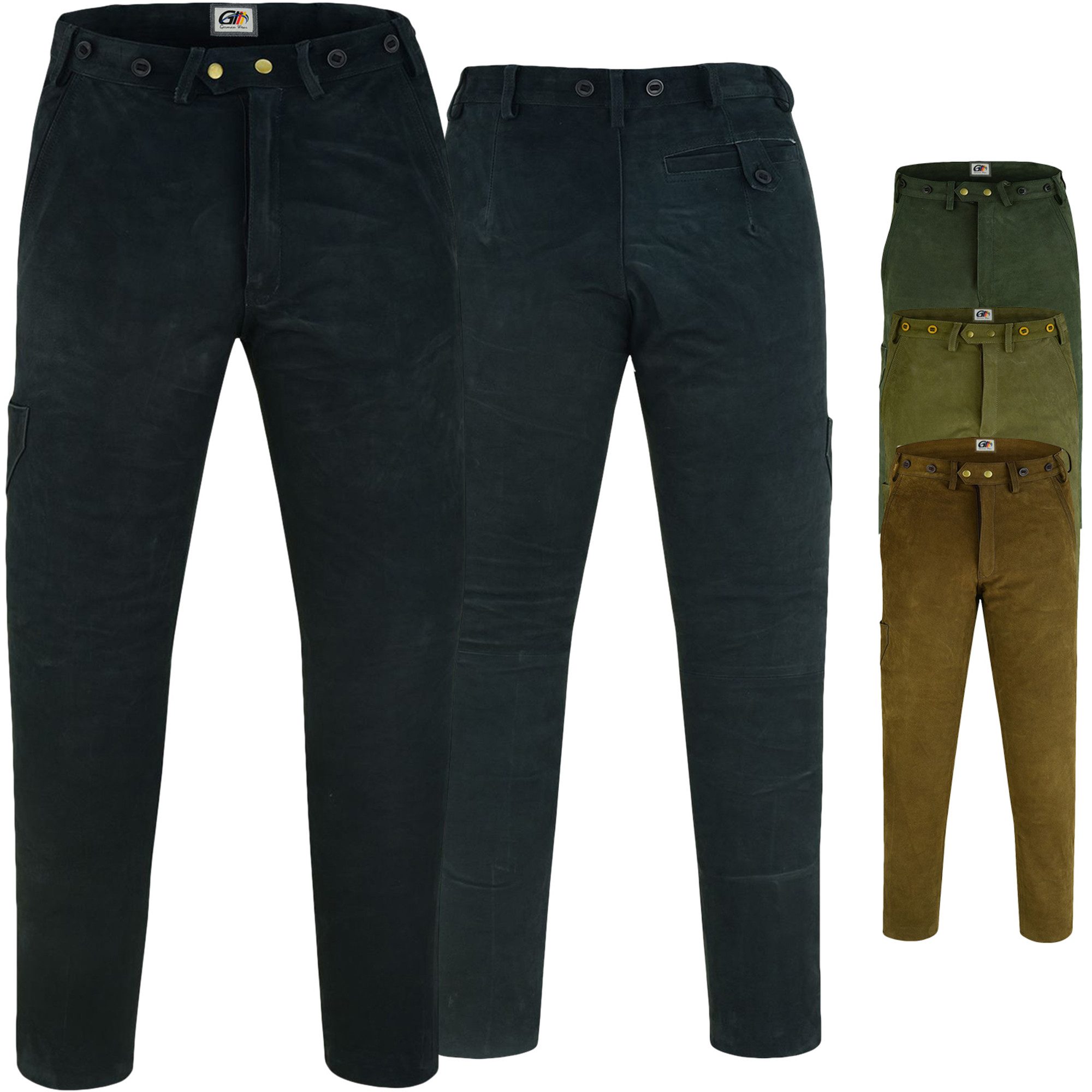 German Wear Lederhose GW604 Lange Jagdhose günstig online kaufen