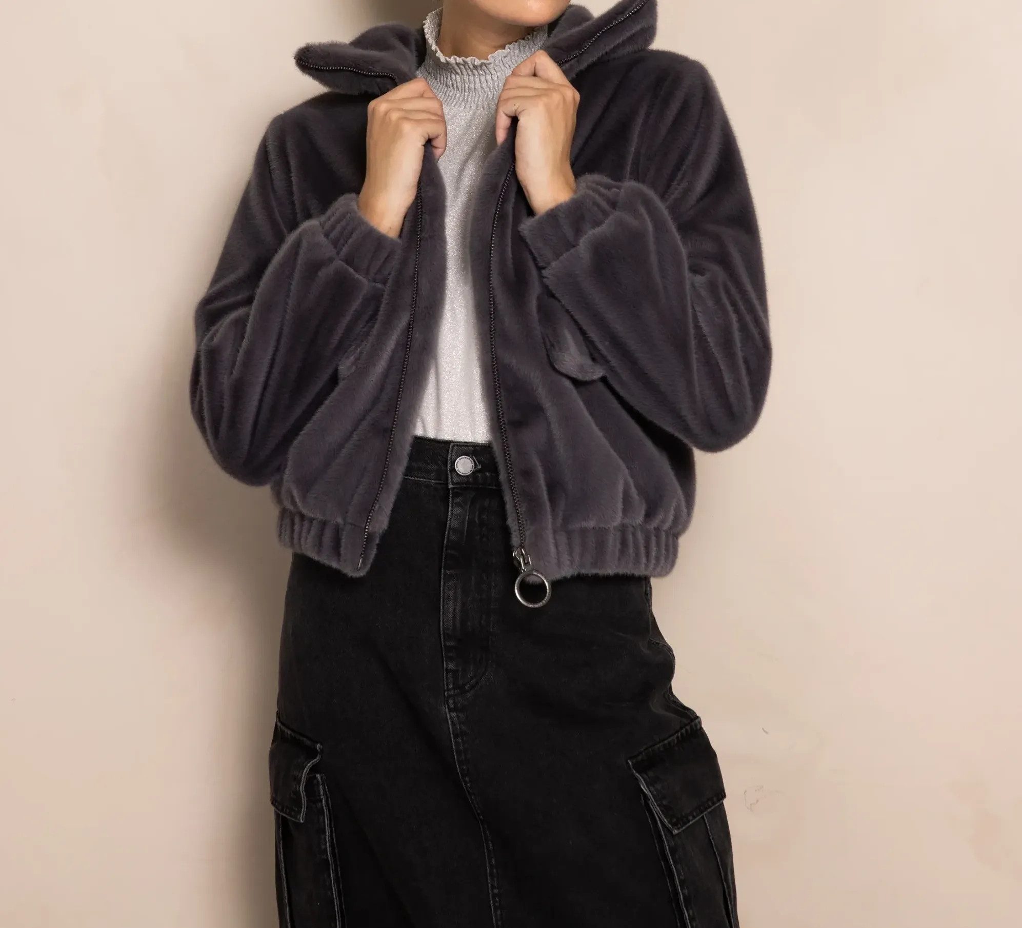 Zhrill Anorak ZHRILL Jacke Dara anthra grau