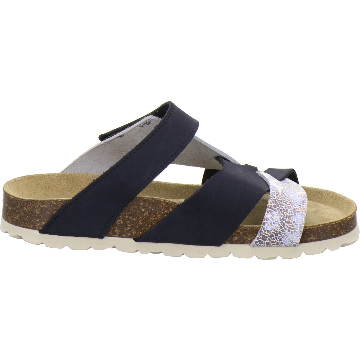 AFS-Schuhe 212040 Kralle Pantolette für Damen mit Fußbett, bequeme Sandalen aus Leder