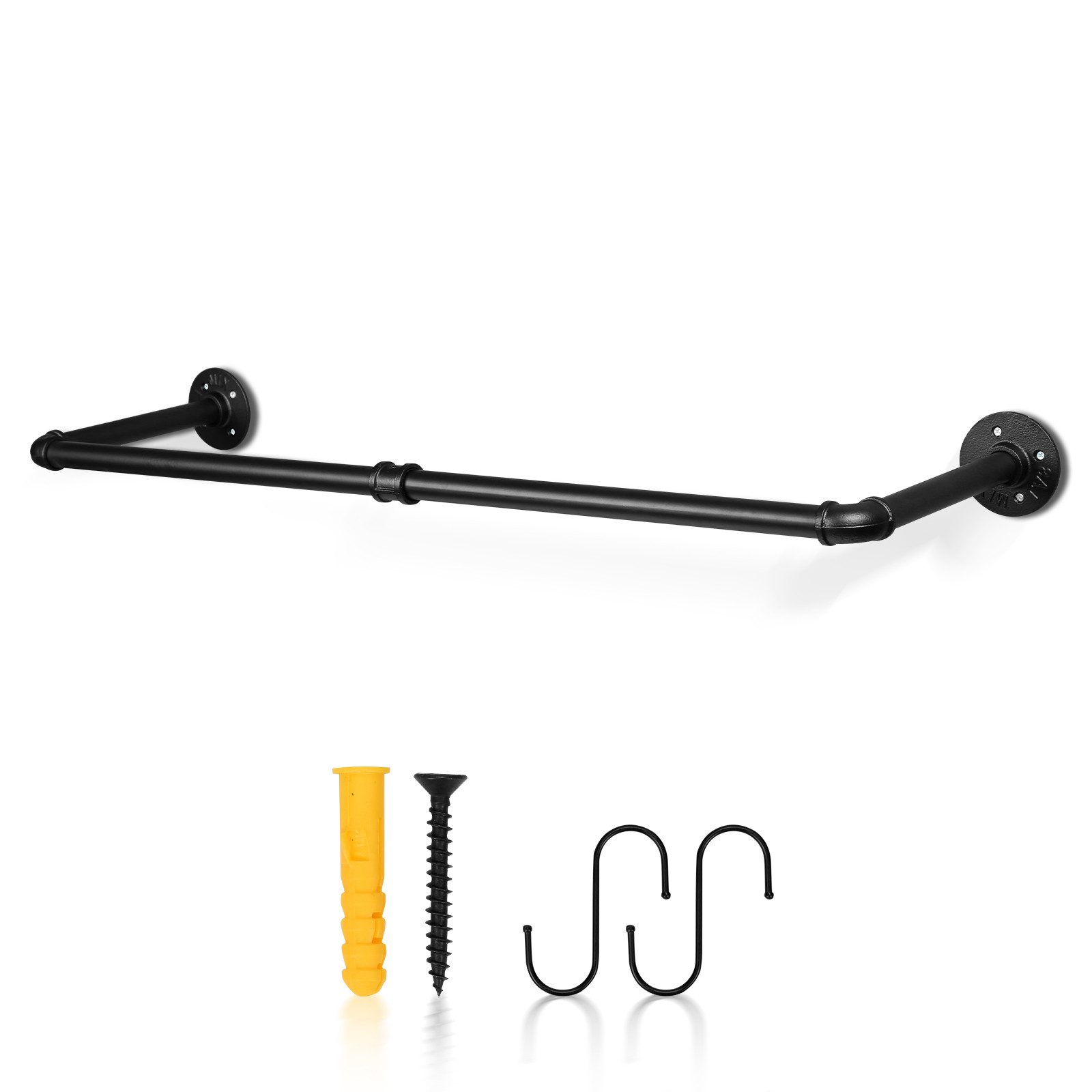 Clanmacy Kleiderstange Garderobenstange für die Wand Kleiderständer Gardero günstig online kaufen