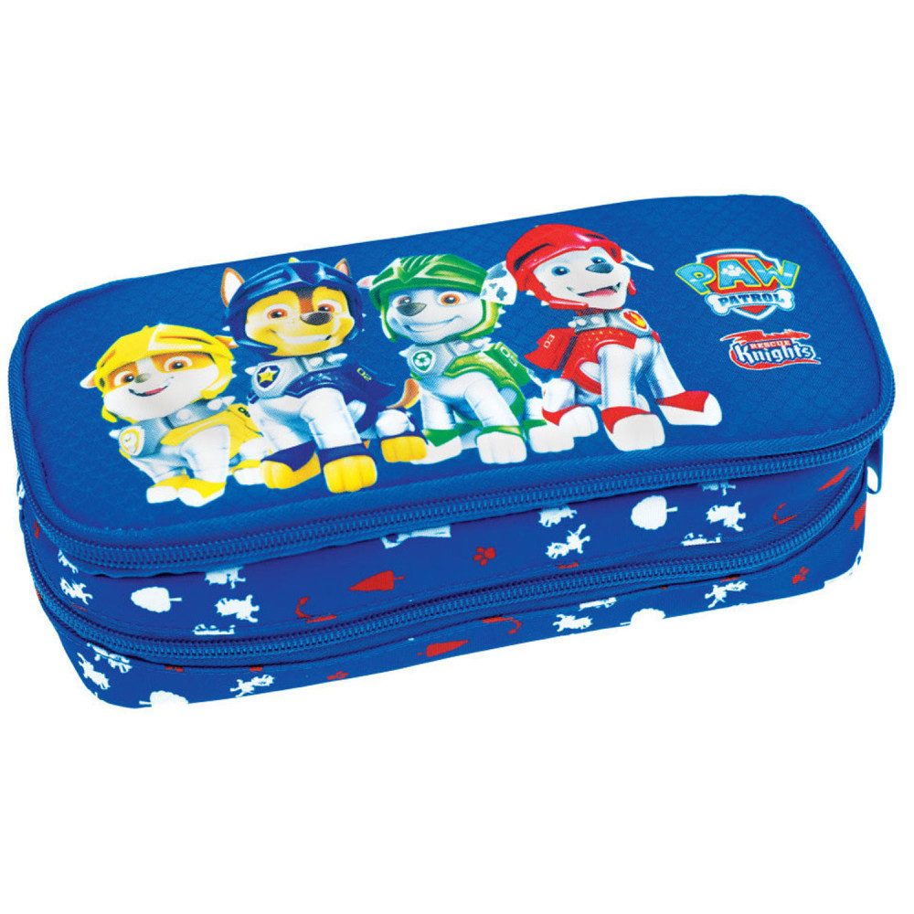 PAW PATROL Schreibgeräteetui Paw Patrol Knights Federmäppchen mit 2 Fächern 26 cm