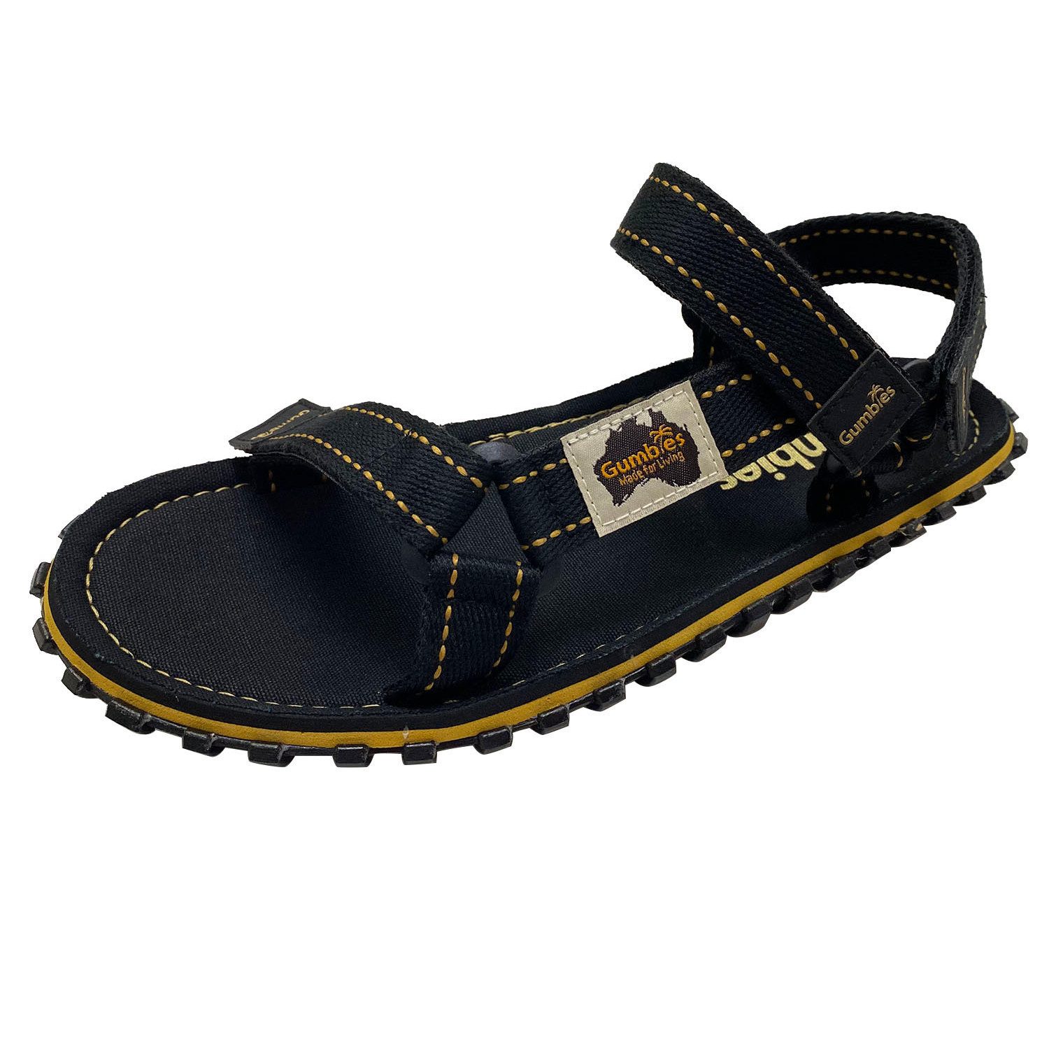Gumbies Tracker in Black Sandalette Hergestellt aus recycelten Materialien
