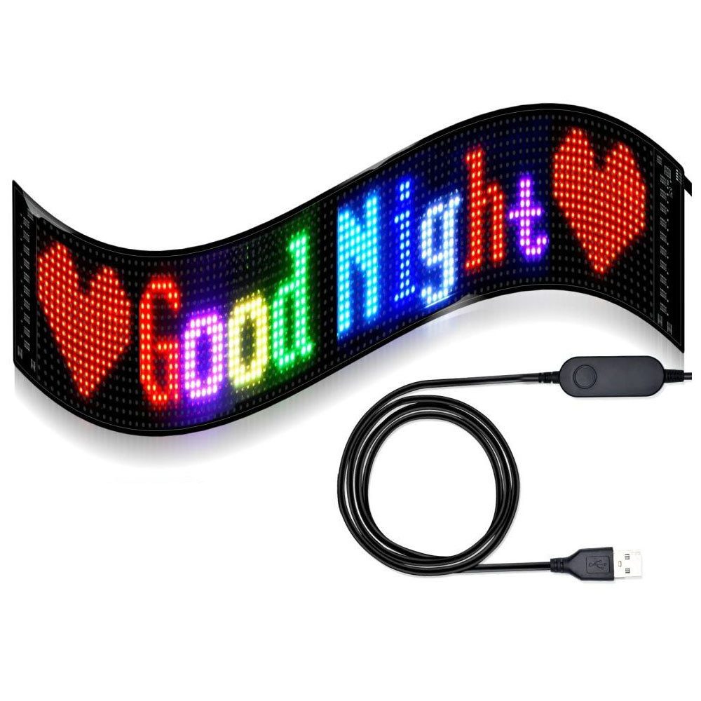 Hinweisschild Flexibler LED Anzeigetafel, LED Namensschild Programmierbar