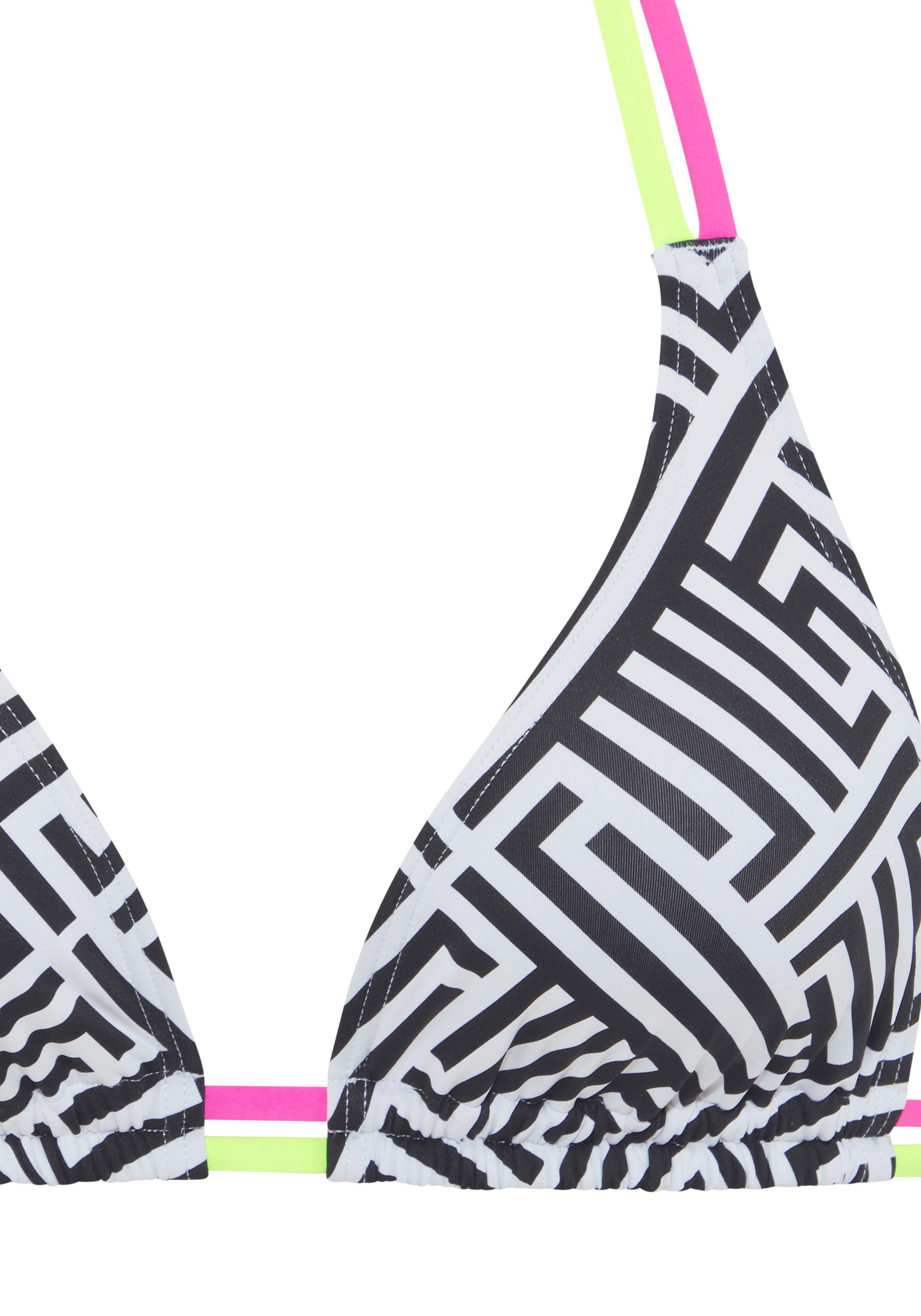 Buffalo Triangel-Bikini-Top Gioletta, mit modischen Kontrastträgern