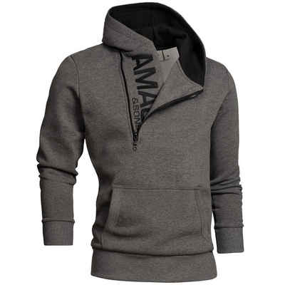 Amaci&Sons Kapuzenpullover »HUNTSVILLE« Herren Zipper Pullover Sweatshirt Hoodie Sweatjacke