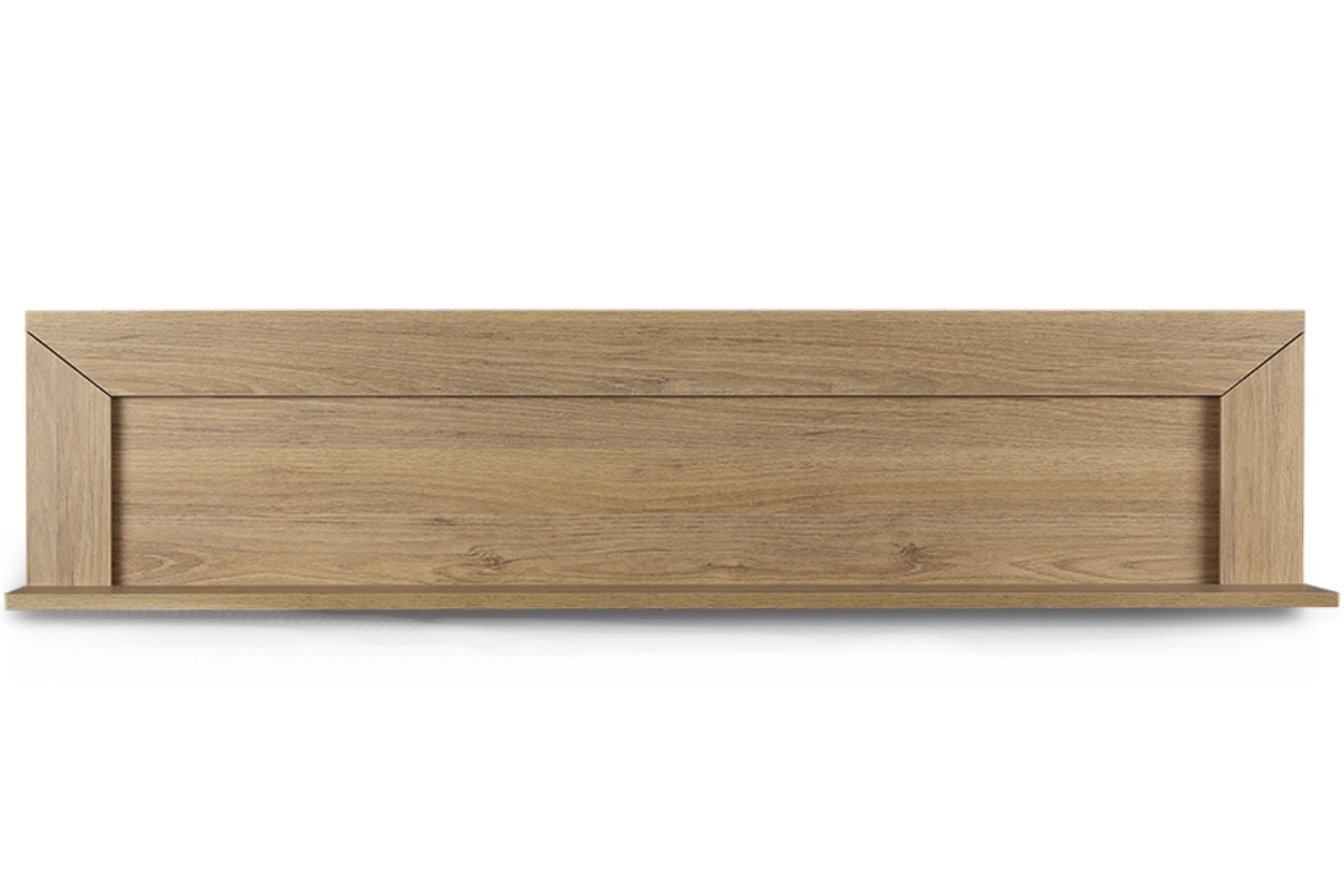 Design Wandregal Wandboard, CALDO zeitloses Konsimo 150cm, Holztextur,