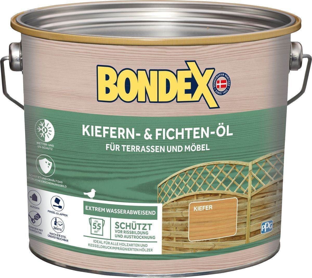 Bondex Holzöl BONDEX Kiefern- und  Fichten-Öl, Wasser-stop Abperleffekt