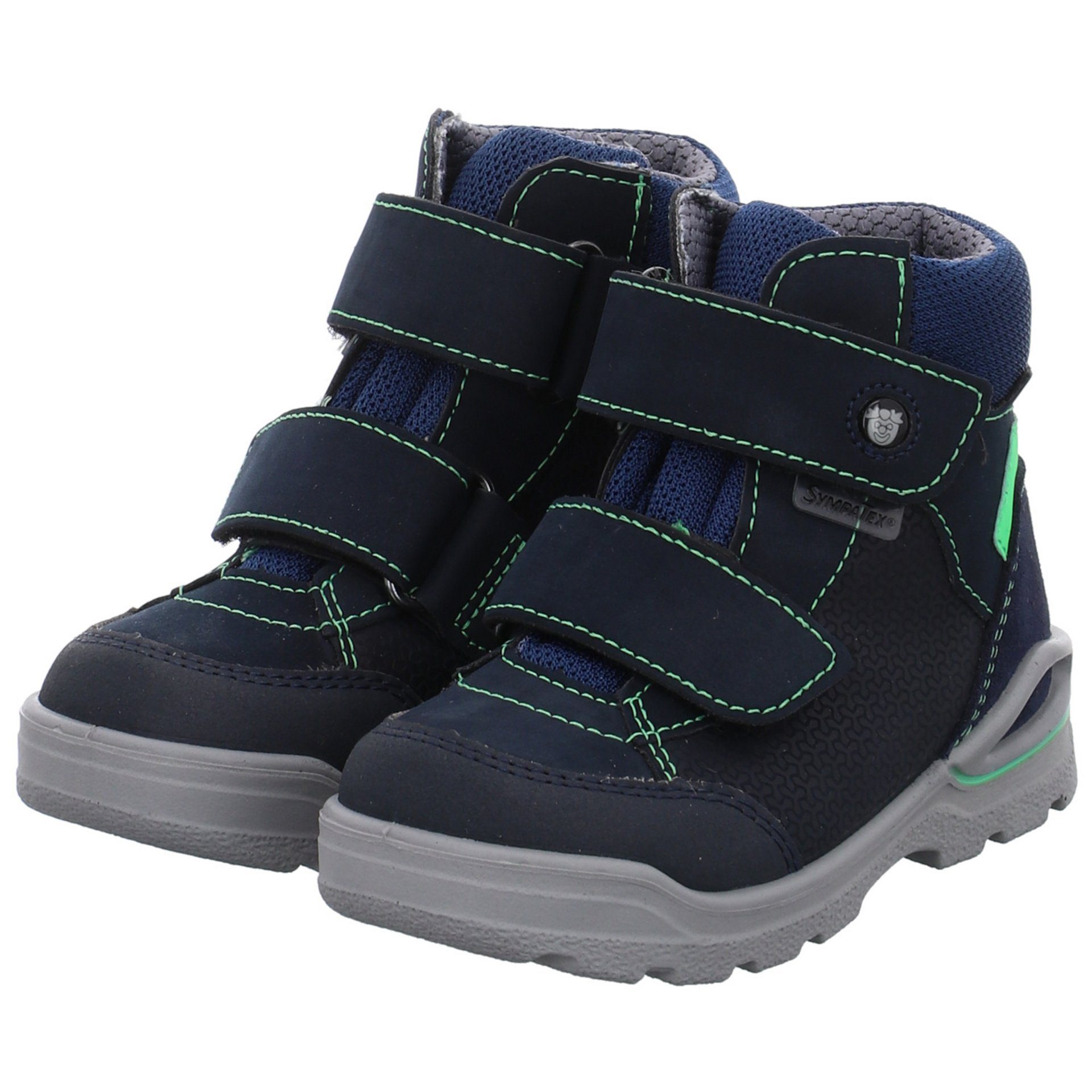 Pepino Ricosta uni blau Boots Winterboots Finn Leder-/Textilkombination Kombi Leder-/Textilkombination sonst